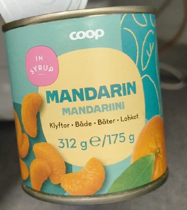 Coop Mandarin slice packshot