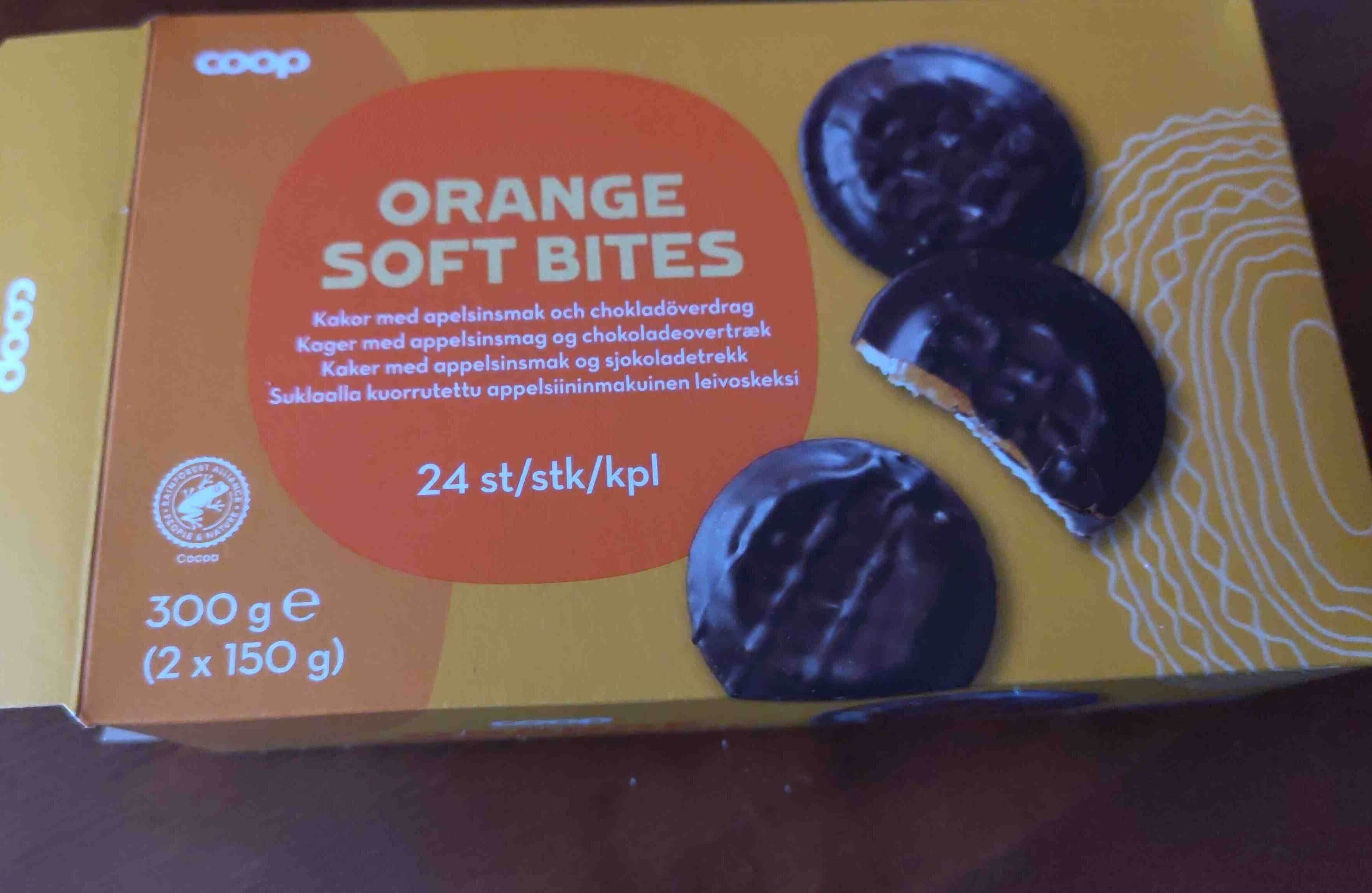 Coop Orange soft bites packshot