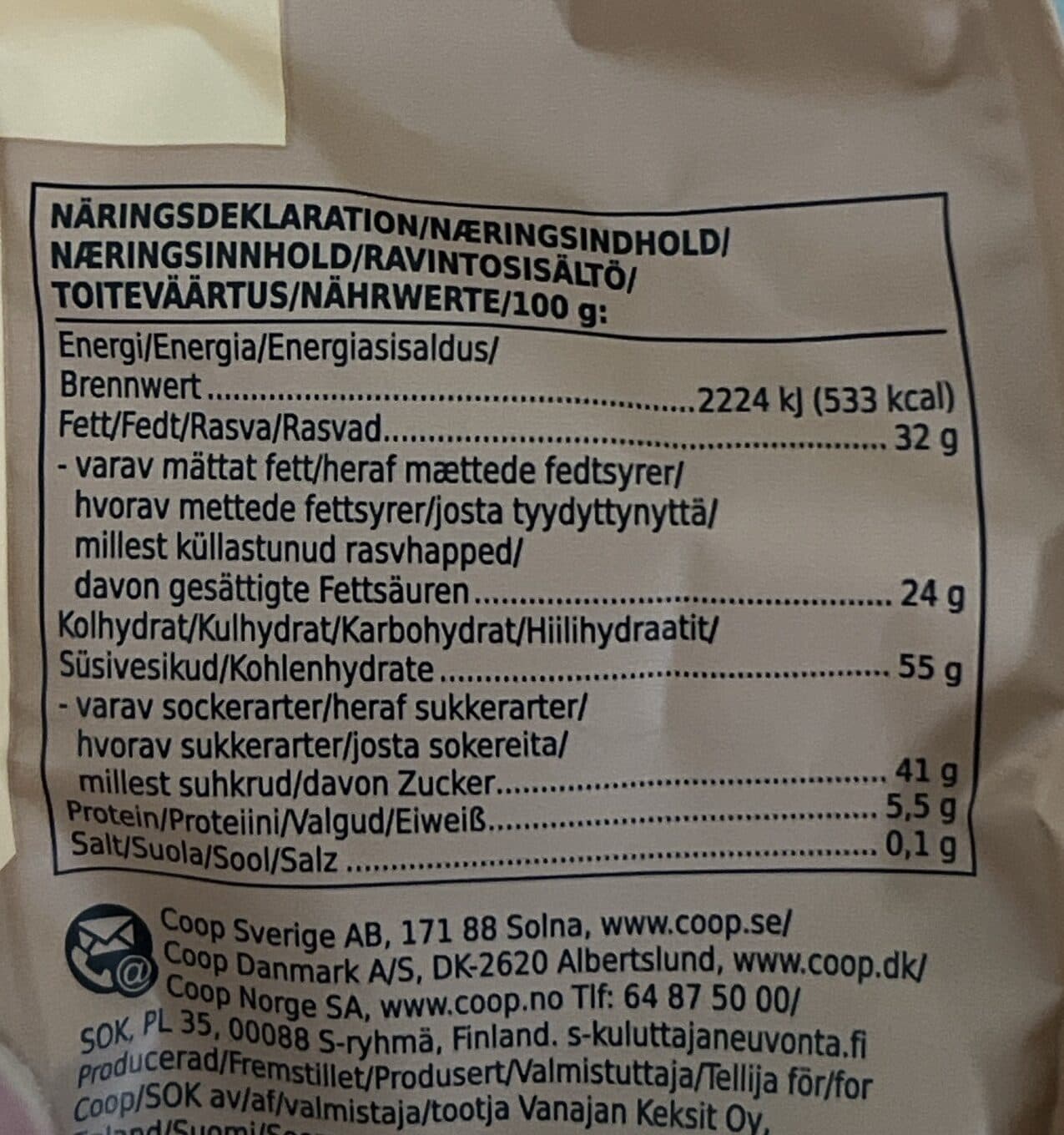 Coop Wafers Double Chocolate packshot