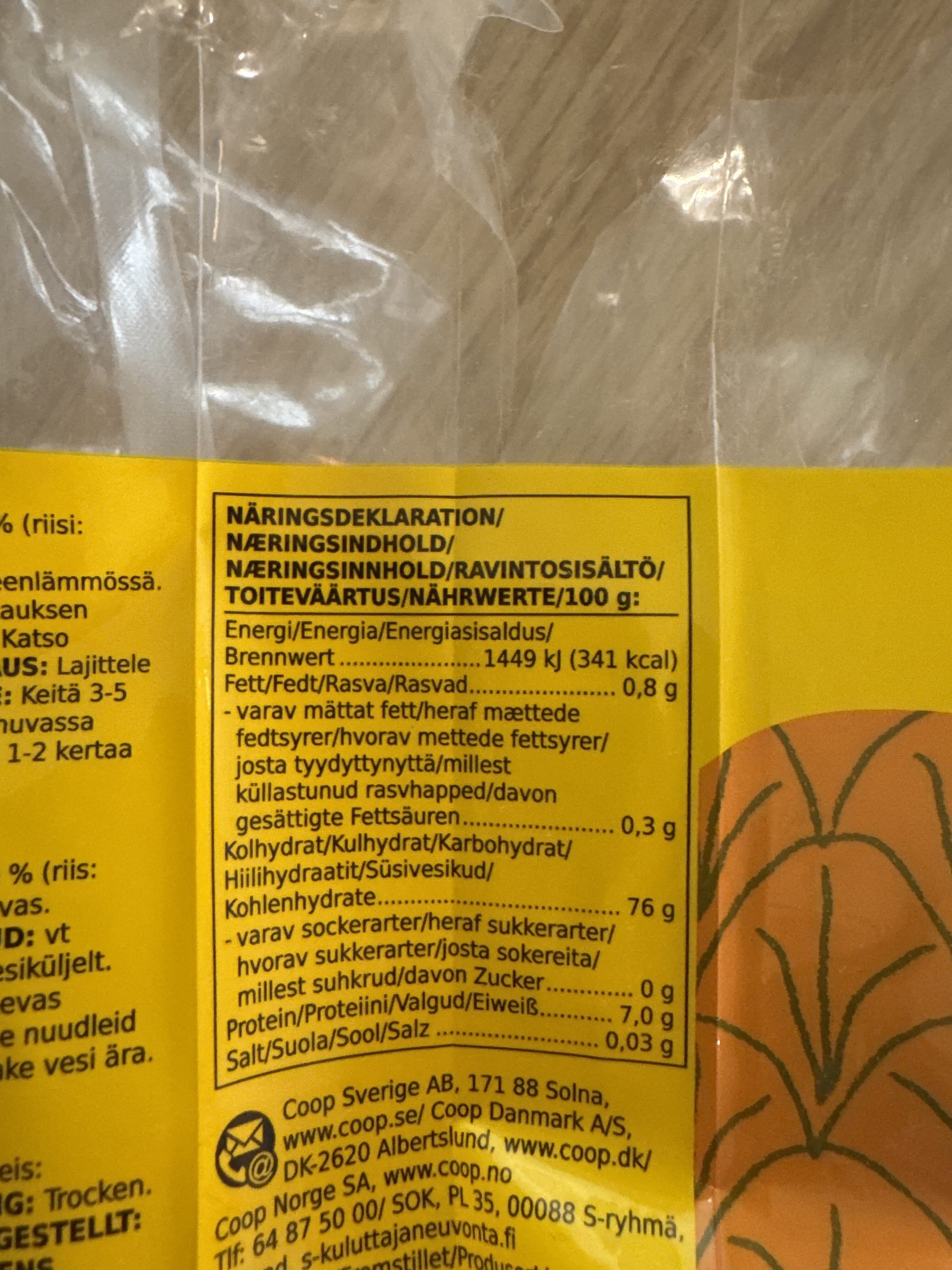 Coop Rice Noodles packshot
