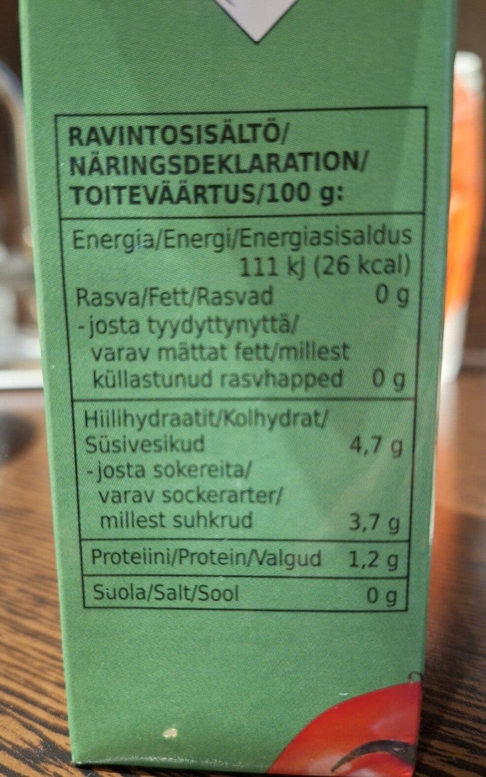 Rainbow Luomu tomaattimurska packshot