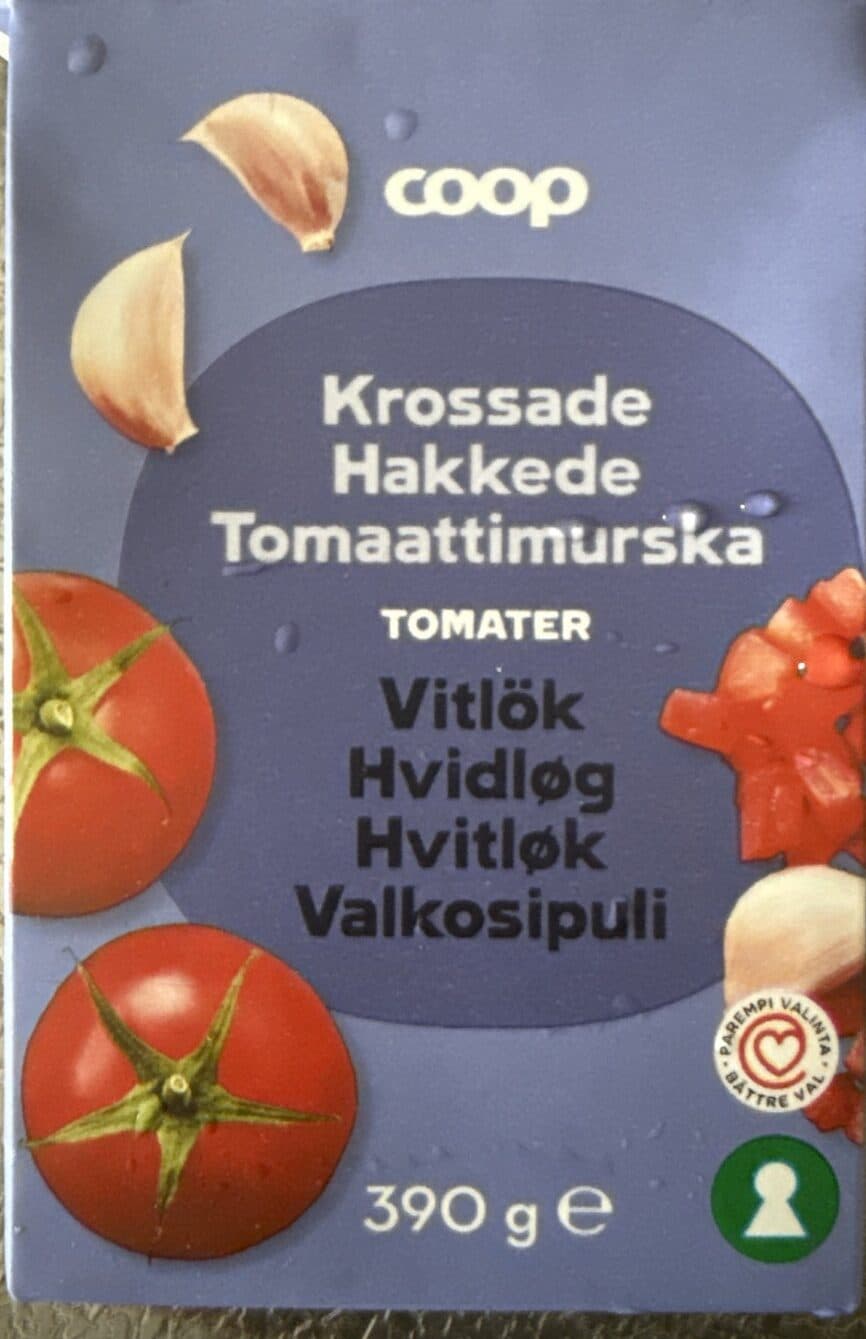 Coop Tomaattimurska Valkosipuli packshot