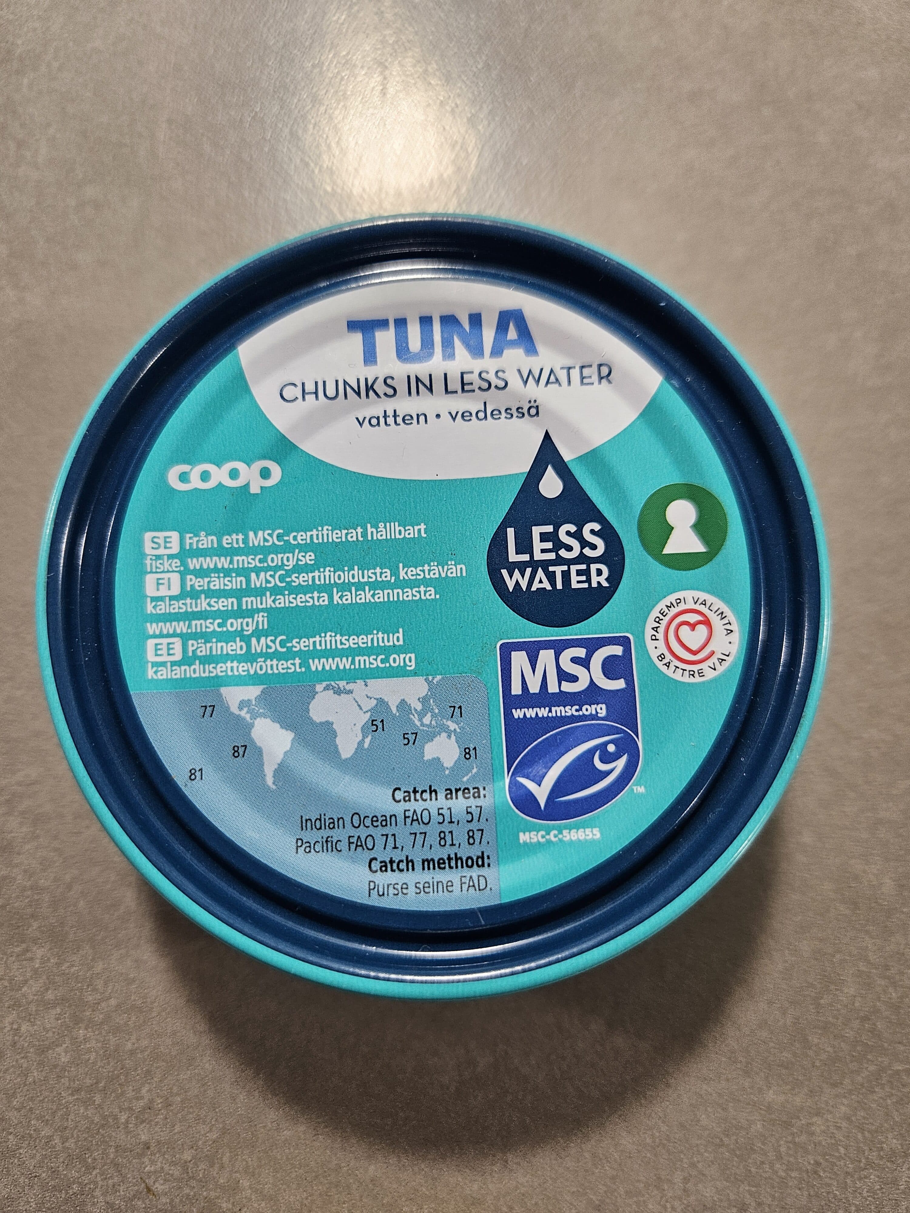 Coop Tuna Chunks packshot
