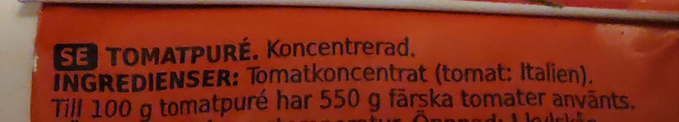 Coop Tomatpuré packshot