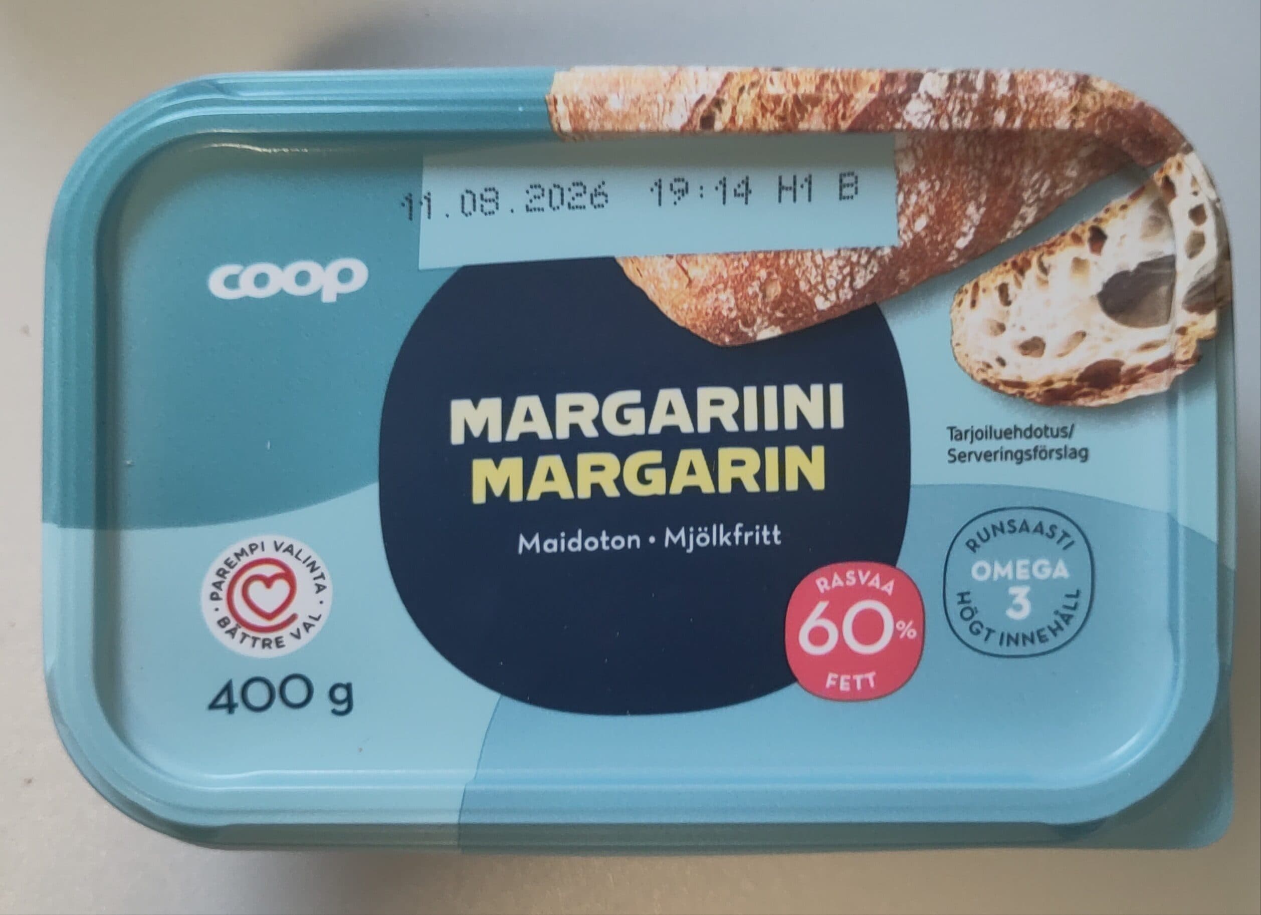 Coop Margariini maidoton packshot
