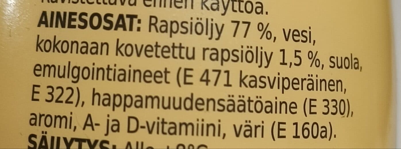 Coop Juokseva Rapsiöljy-valmiste packshot