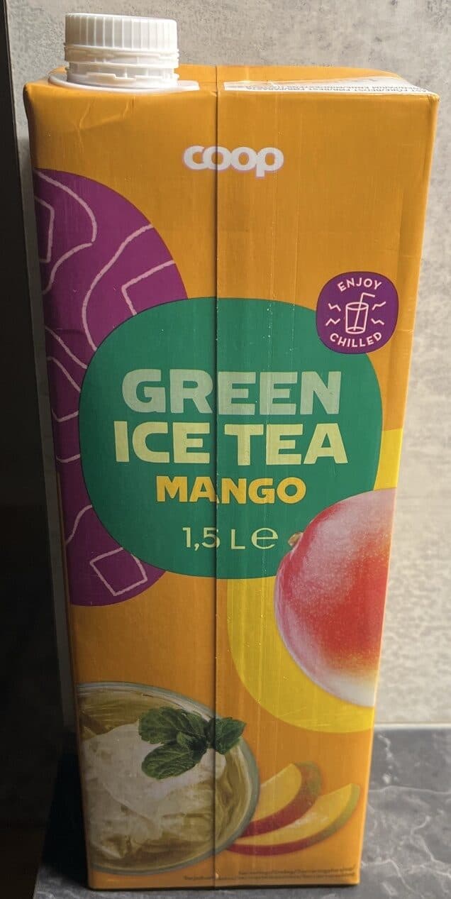 Coop Green Ice Tea Mango packshot