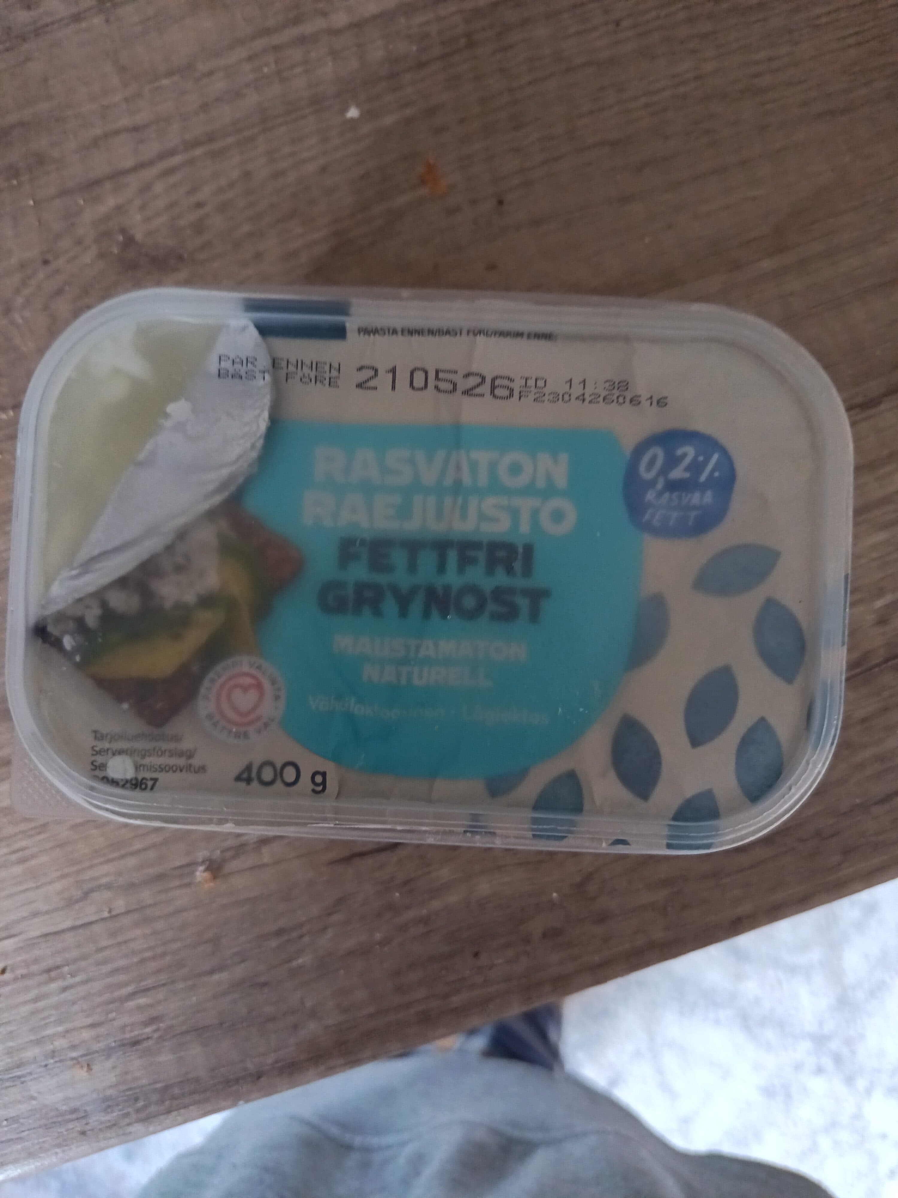 Coop Rasvaton Raejuusto packshot