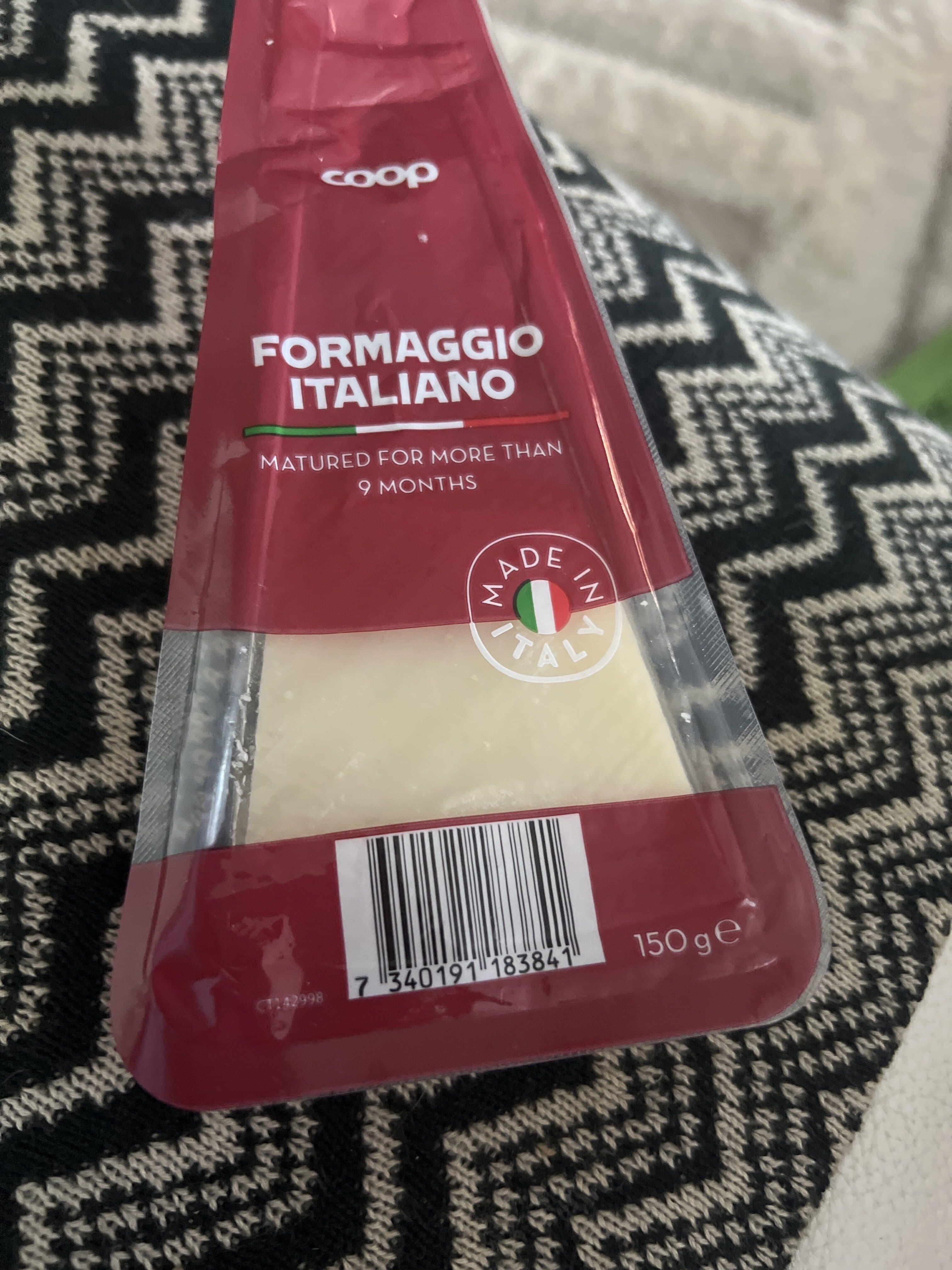 Coop Hard Italian Cheese packshot