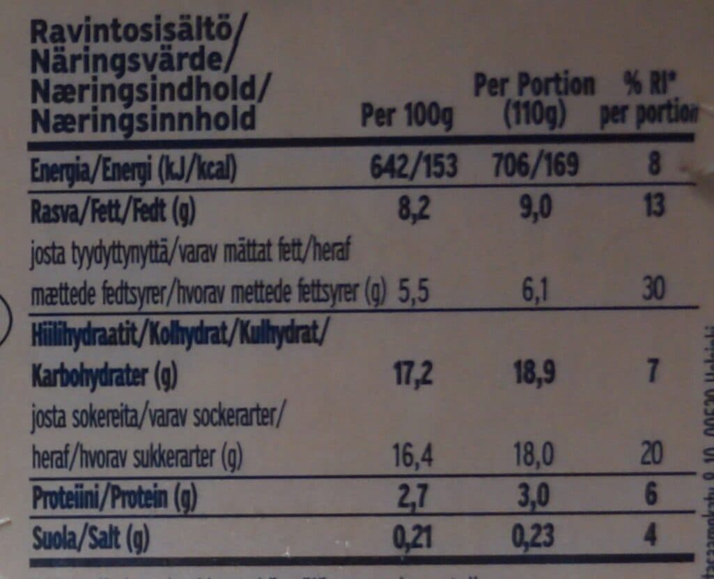 Danone Oîkos with salted caramel packshot