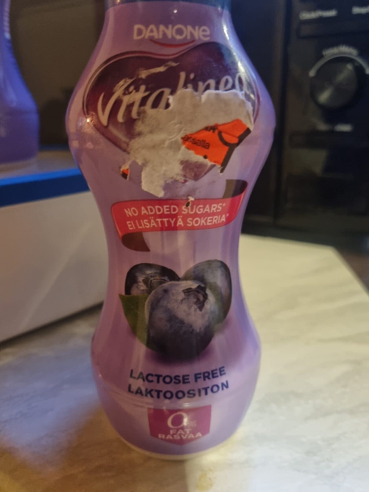 Danone Vitalinea Juotava Mustikkajogurttijuoma packshot