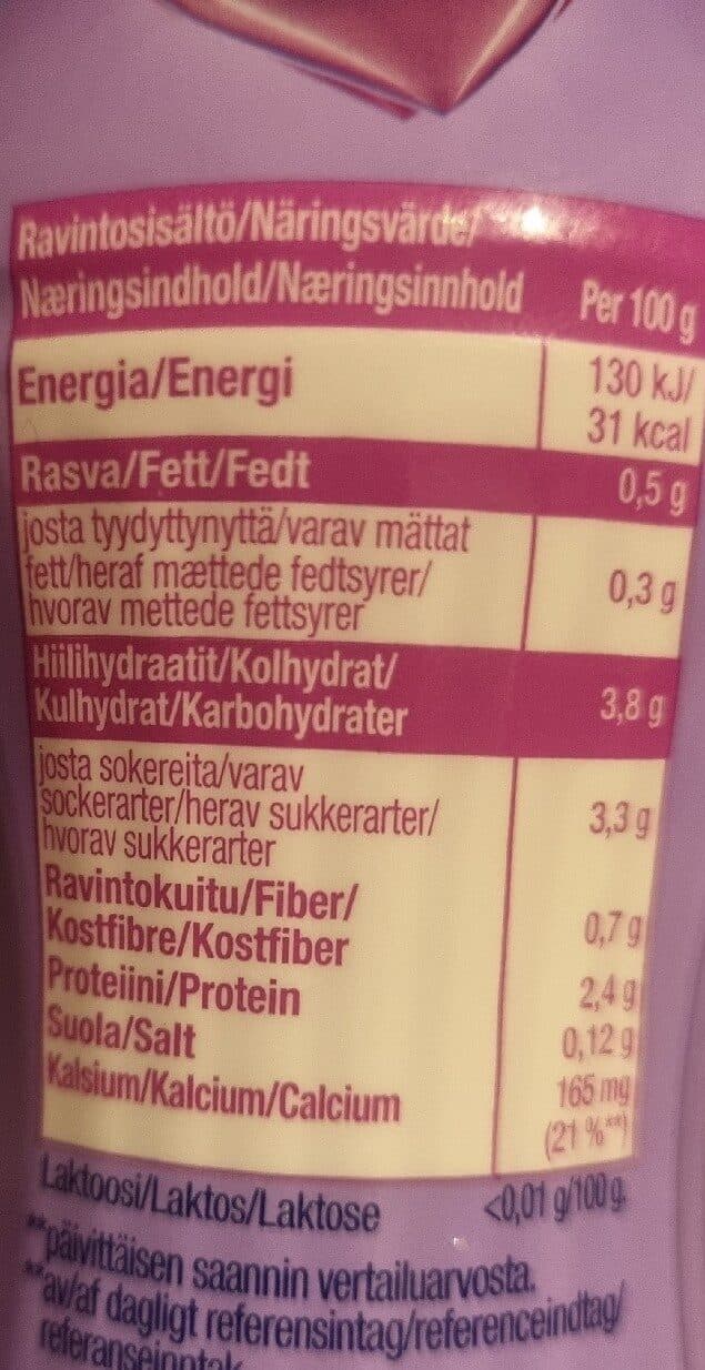 Danone Vitalinea Juotava Mustikkajogurttijuoma packshot