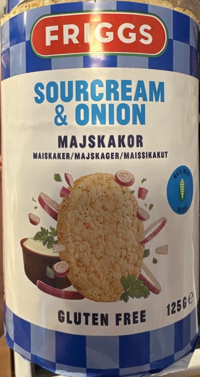 Friggs Sourcream & Onion Maissikakku packshot