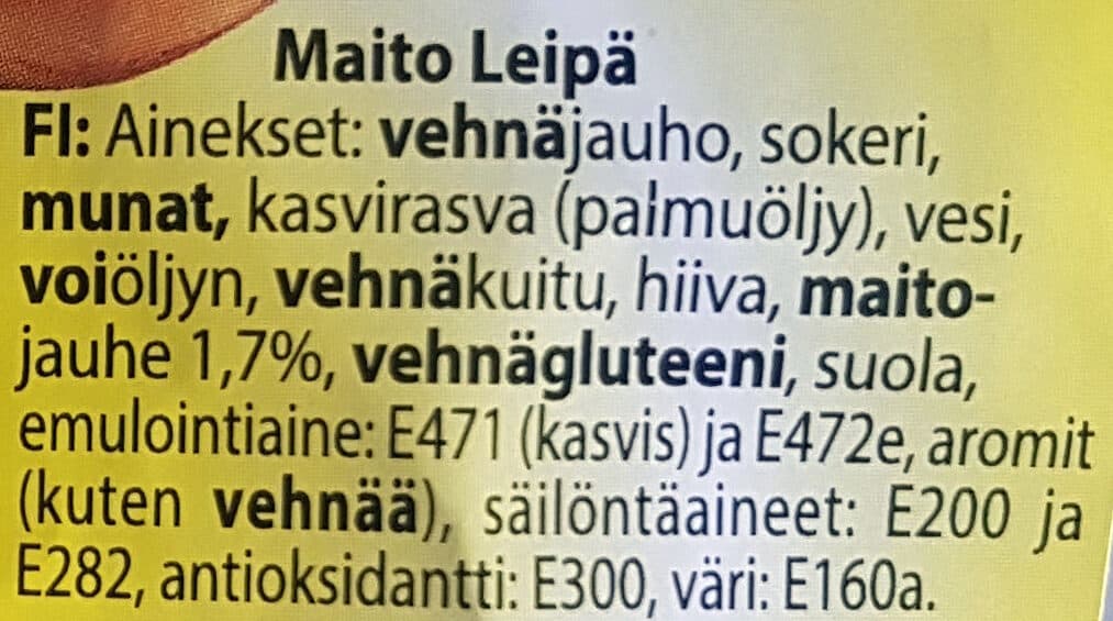 Delta Food Mjölk-Bröd packshot