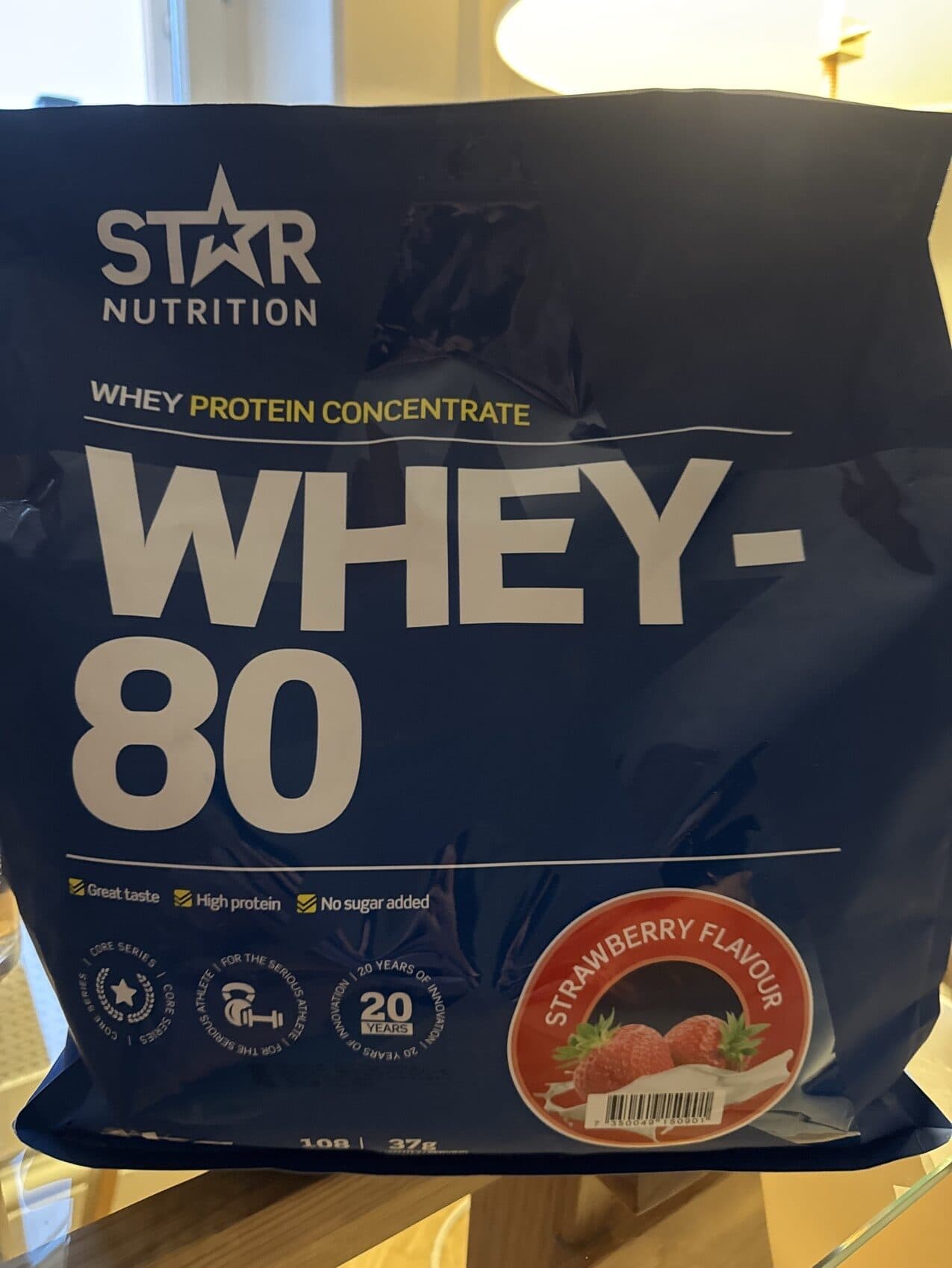 Star Nutrition Whey-80 Protein Strawberry Flavor packshot