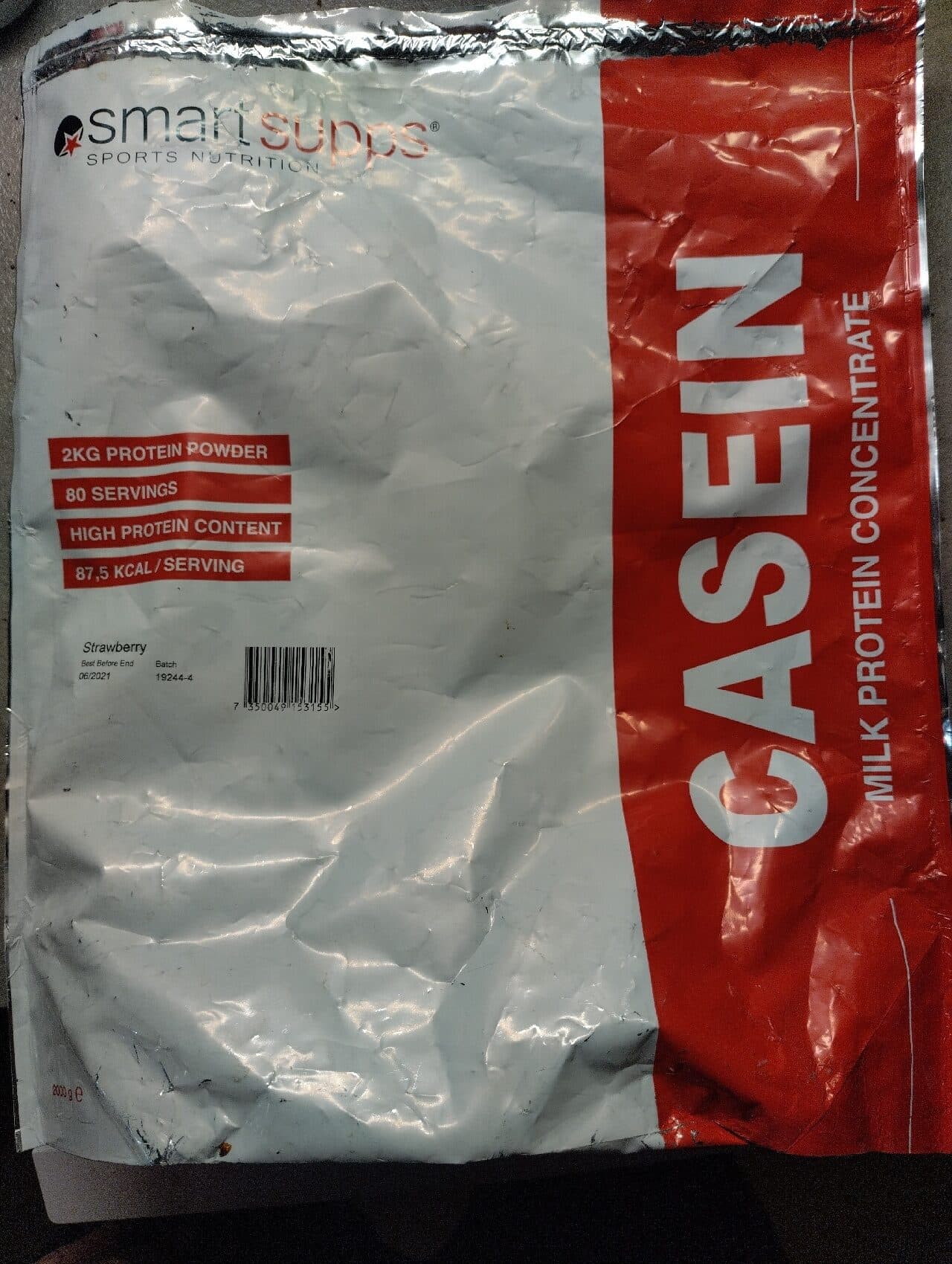 Smartsupps Casein Strawberry packshot