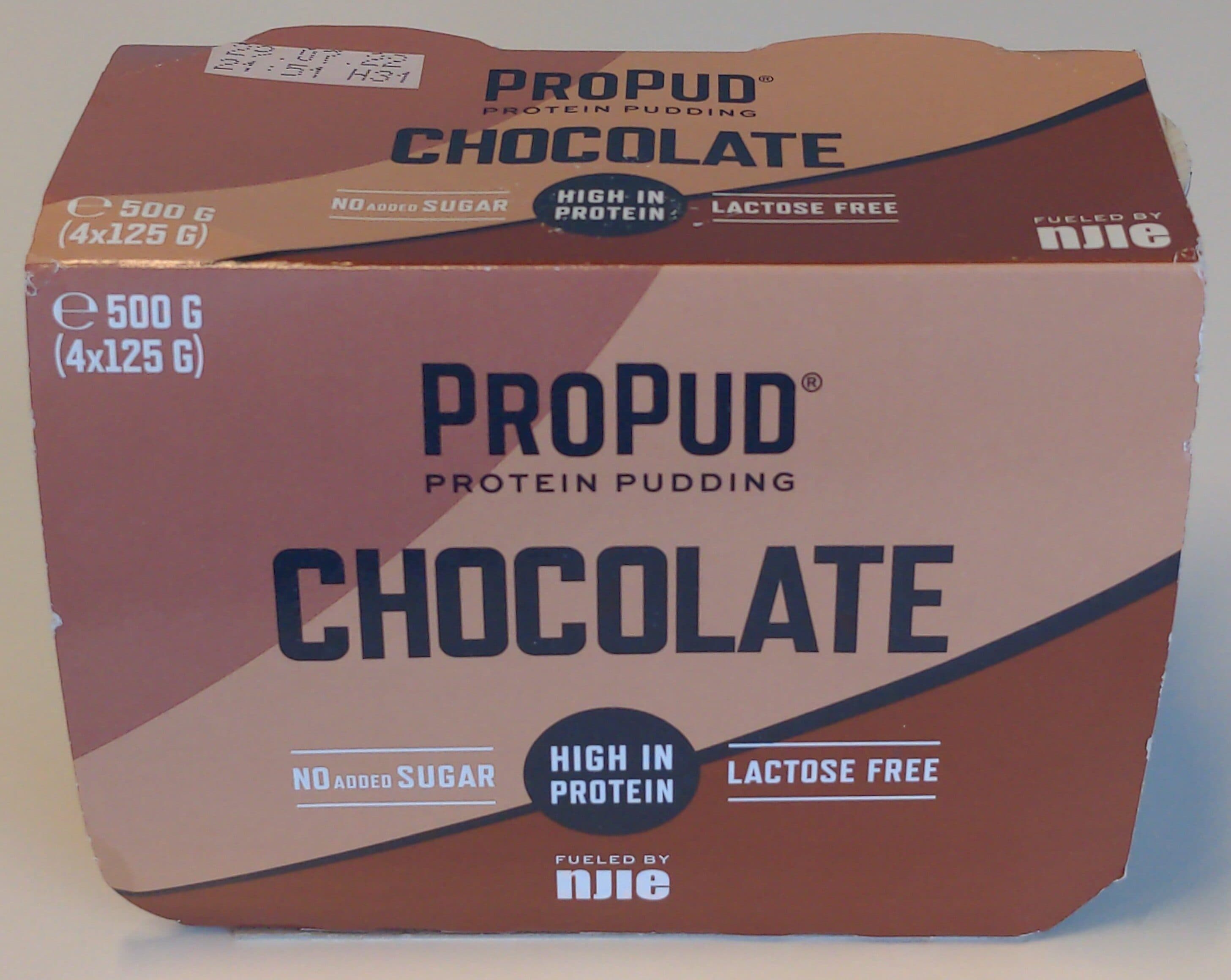 Njie Chocolate protein pudding packshot