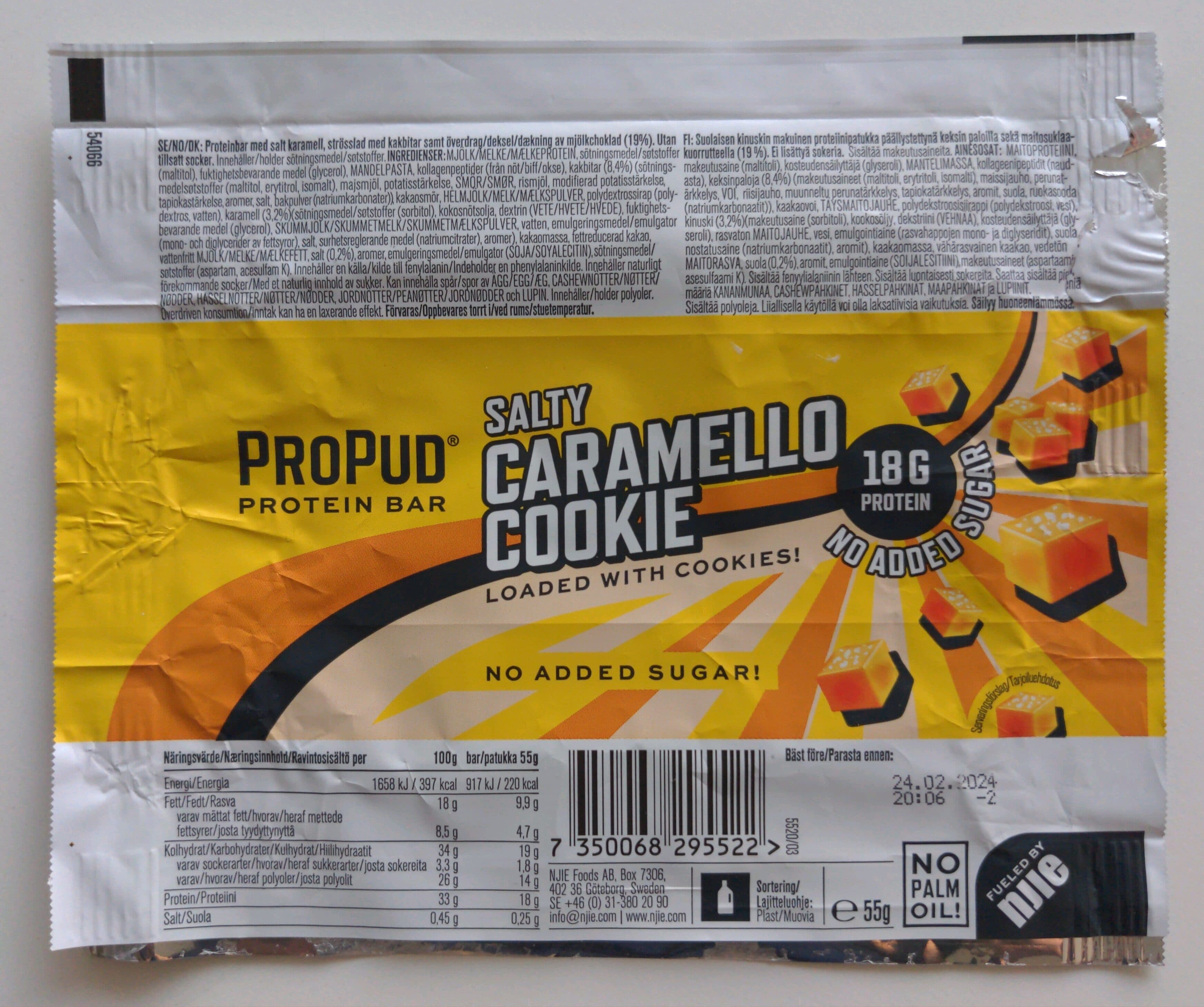 Propud ProPud Protein Bar Salty Caramello Cookiee packshot