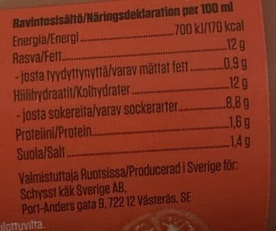 Super Safkaa Punainen Kebabkastike! packshot
