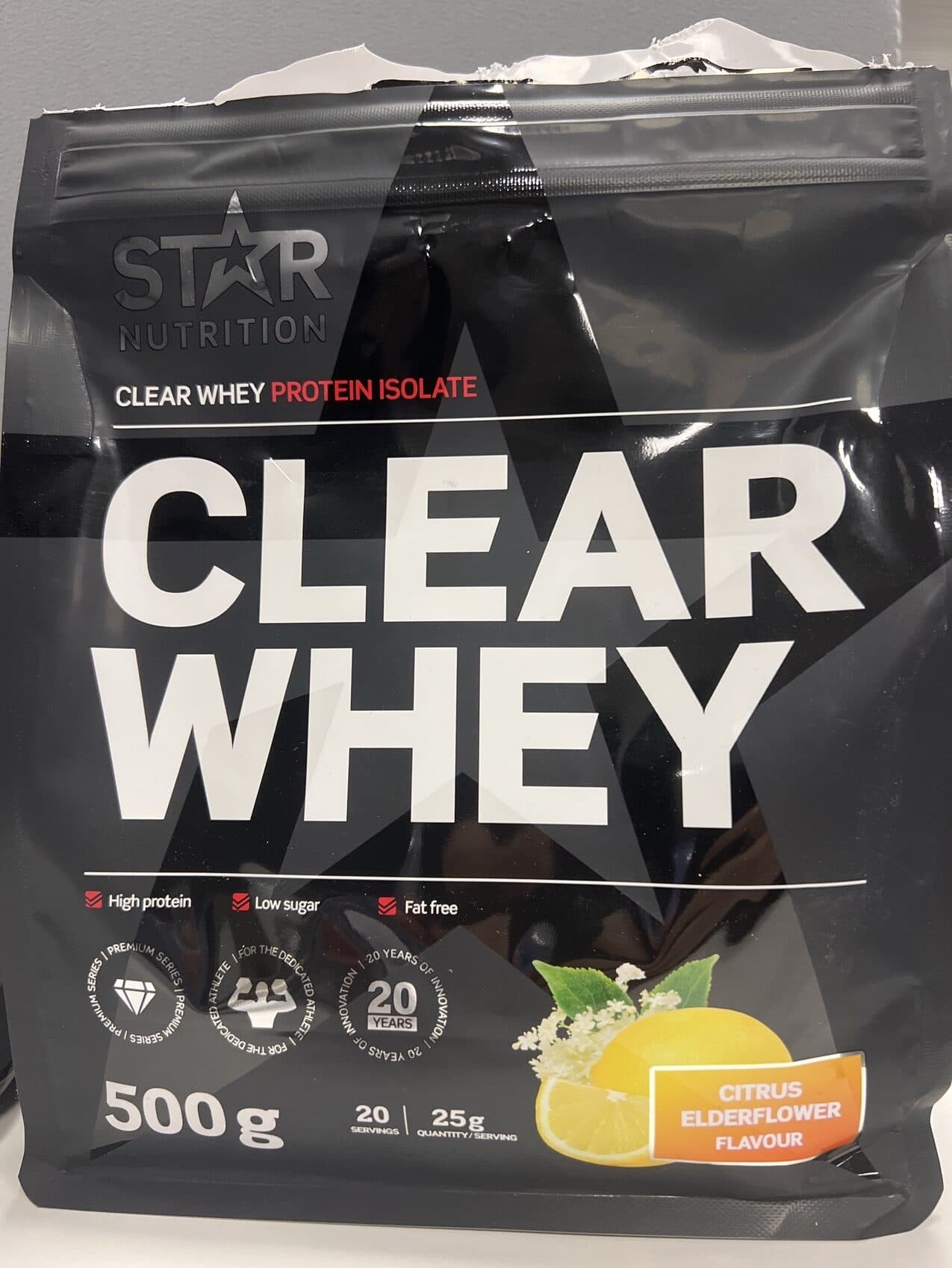 Star Nutrition Clear Whey Citrus packshot