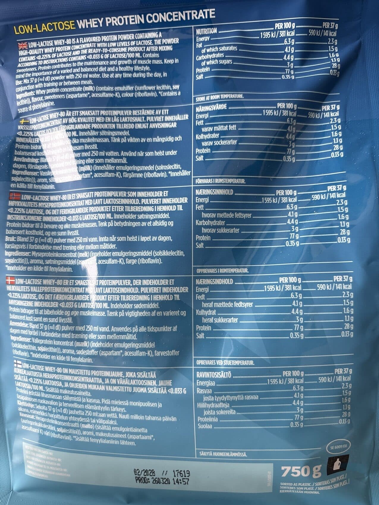 Star Nutrition StaLow-lactose Whey-80 Protein Concentrate packshot