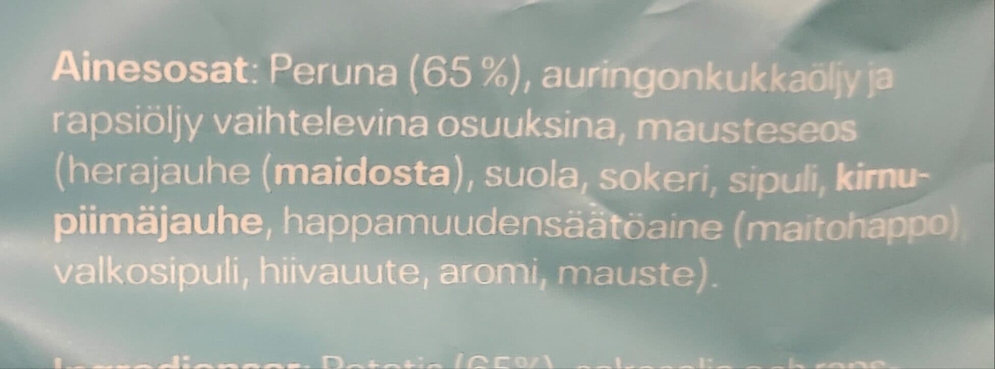 Readhead Sour cream & onion perunalastuja packshot