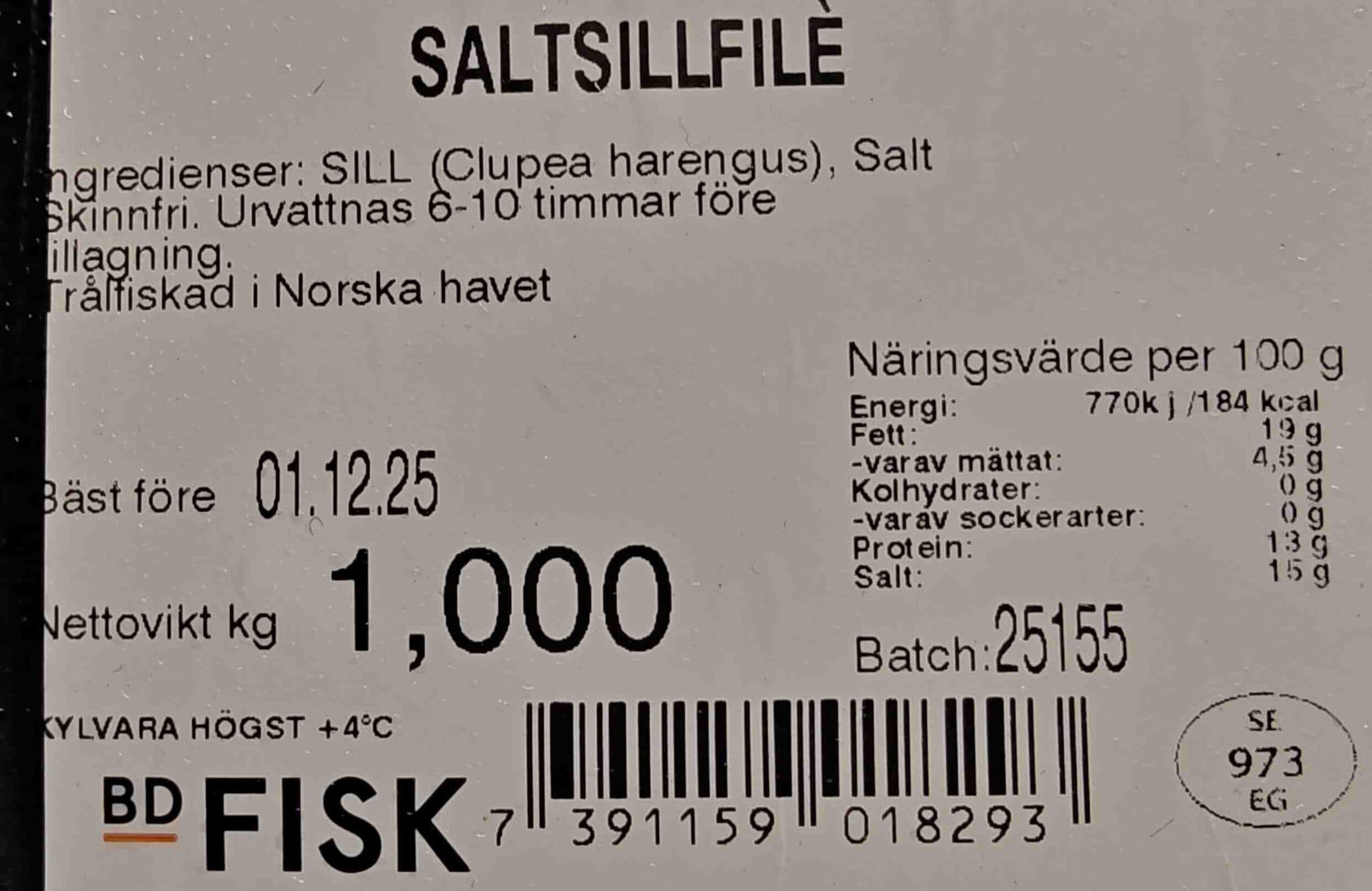 BD fisk Saltsillfile packshot