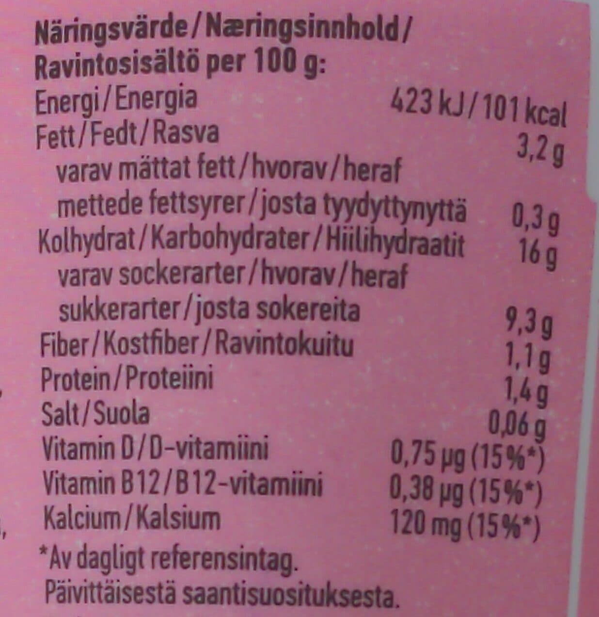 Oatly Cremet havre m. jordbær 3,5% fedt packshot
