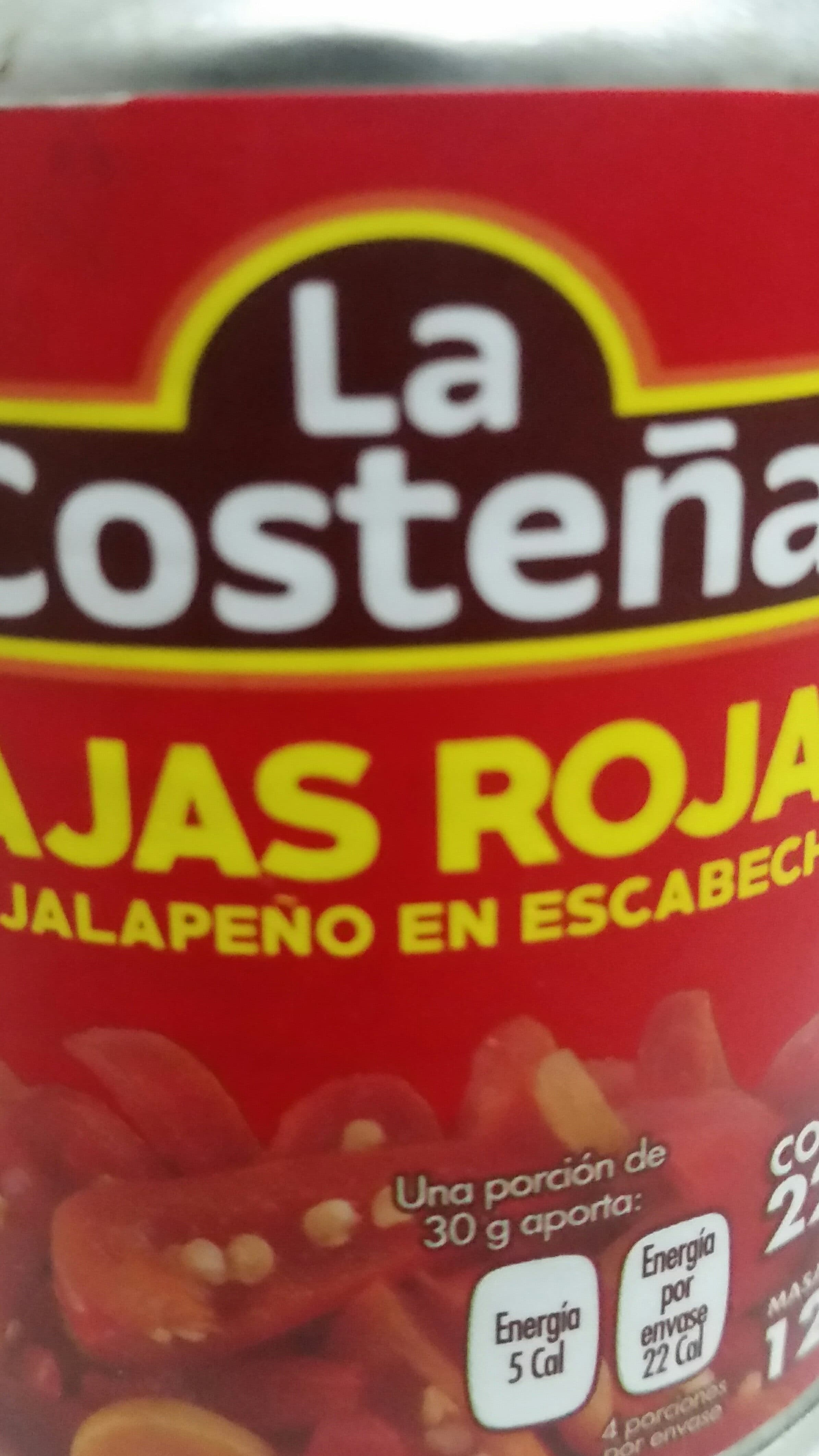 La Costeña Rajas Rojas packshot