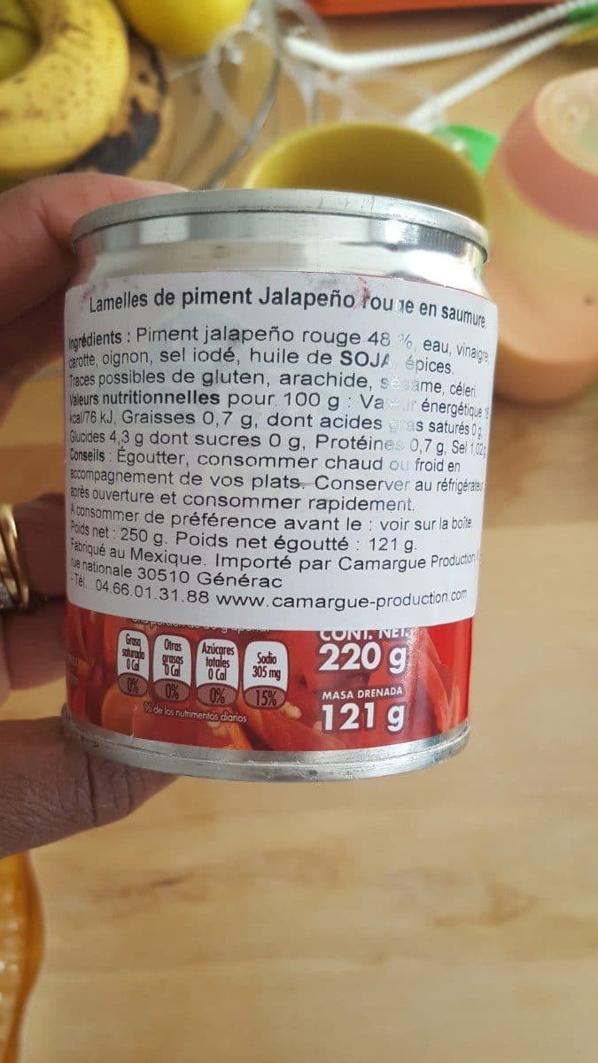 La Costeña Rajas Rojas packshot