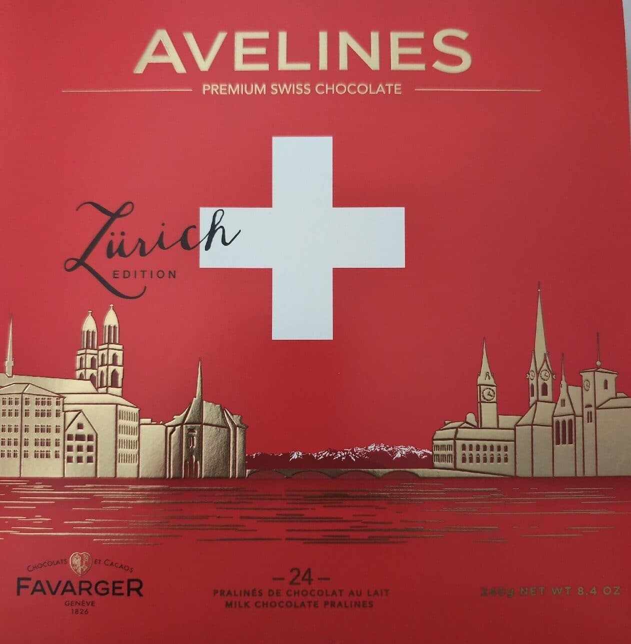 Favarger Avelines Premium Swiss Chocolate packshot