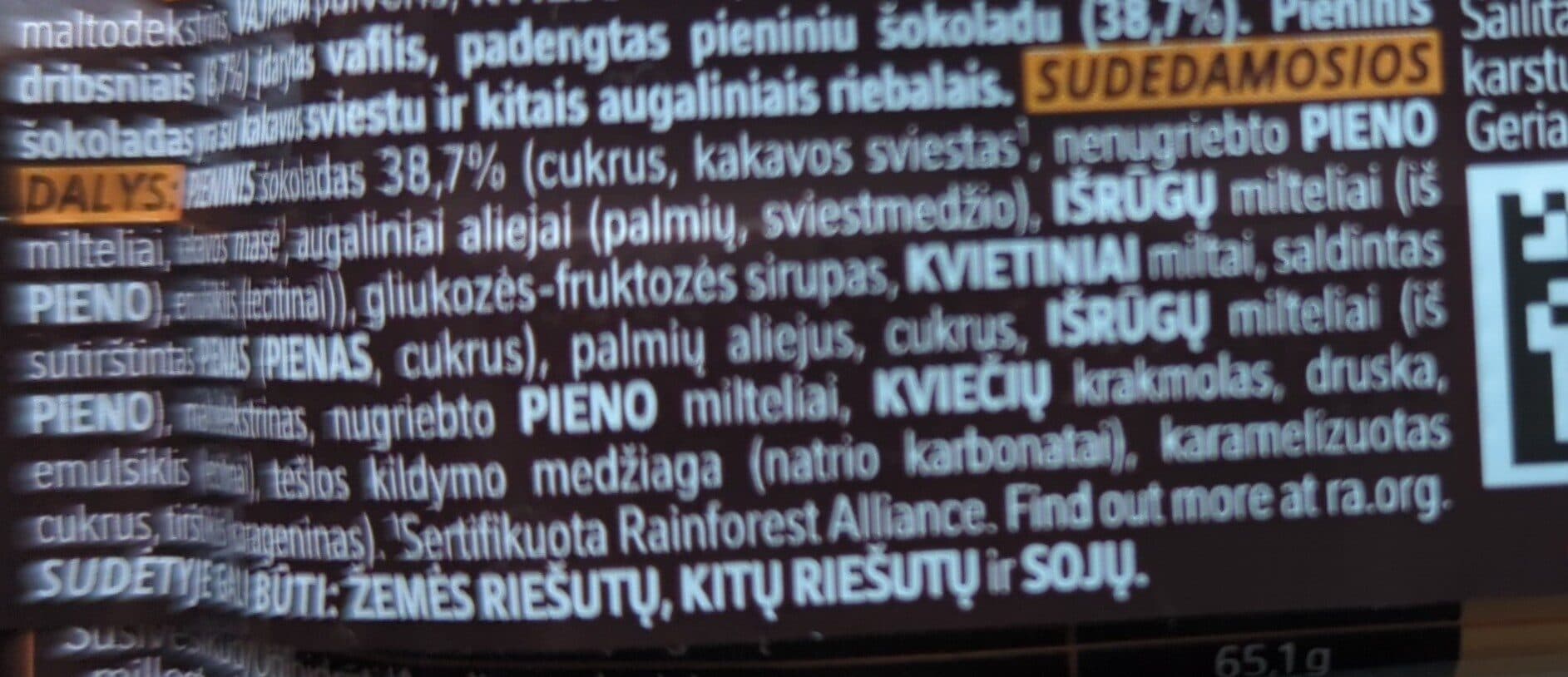 Nestlé Šokoladinis batonėlis packshot