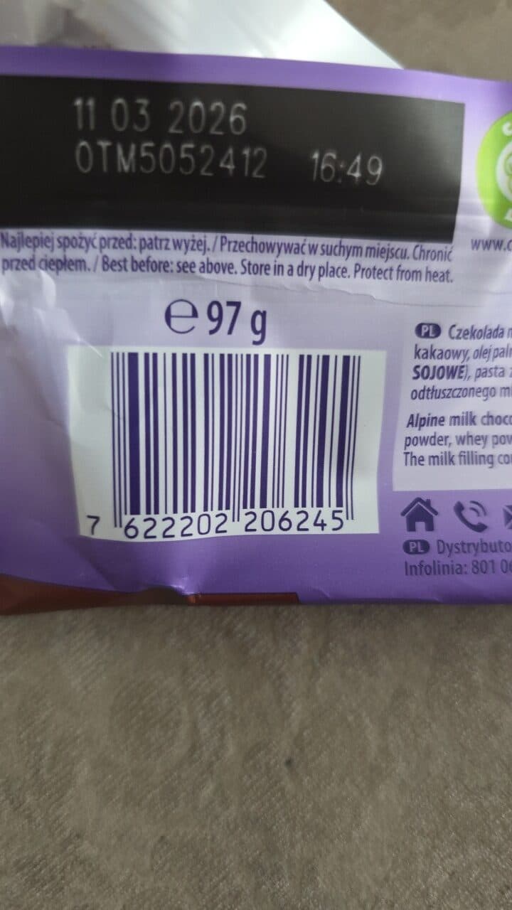 Milka 7622202206245 packshot