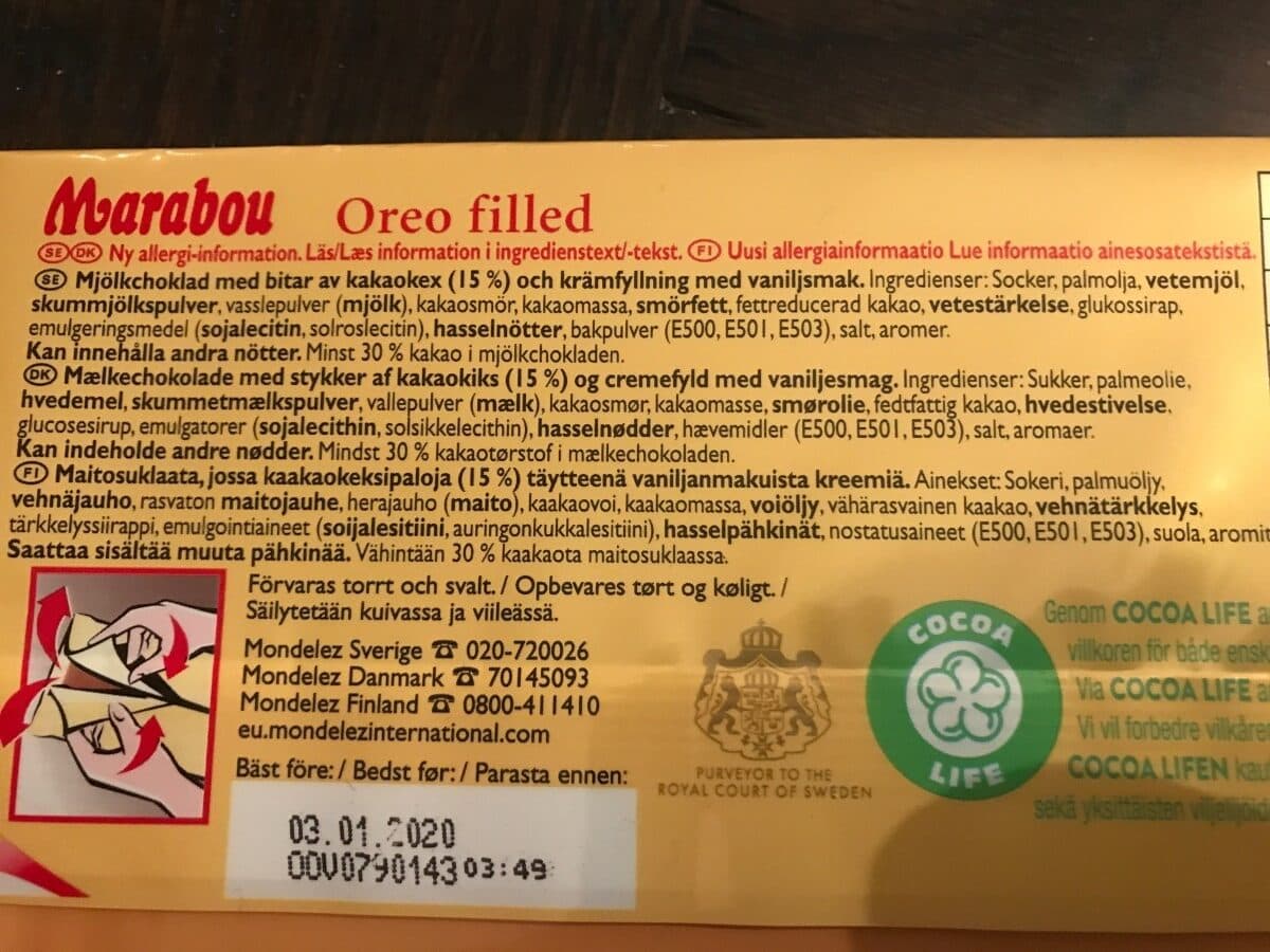 Marabou Marabou BIG Taste - Oreo Filled packshot