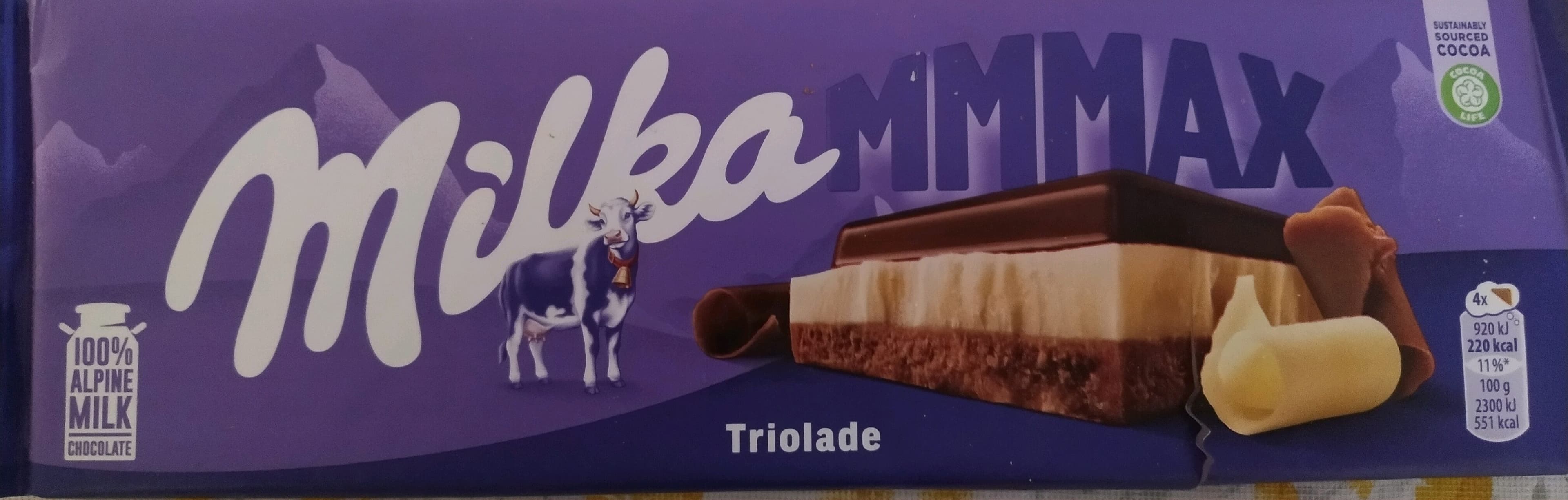 Milka Milka triolade max packshot