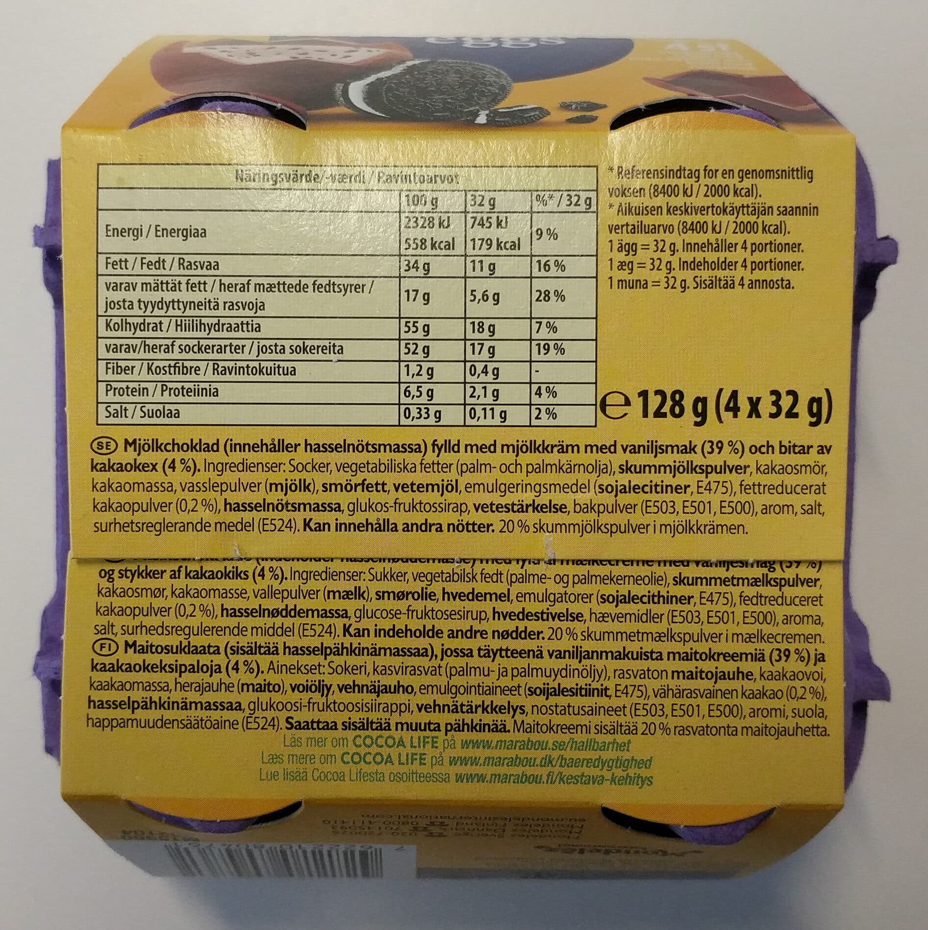 Marabou Oreo Eggs packshot
