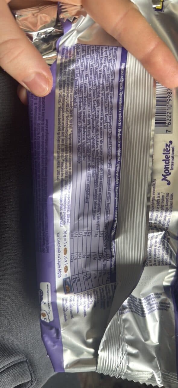 Milka Sensations cookies packshot