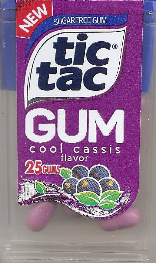 Ferrero tic tac GUM cool cassis packshot