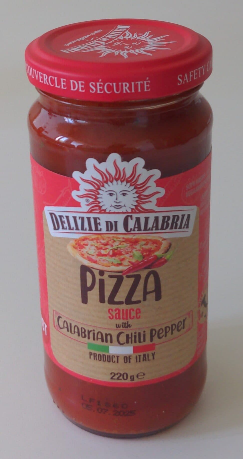 Delizie Di Calabria Pizza Sauce with Calabrian Chili Pepper packshot