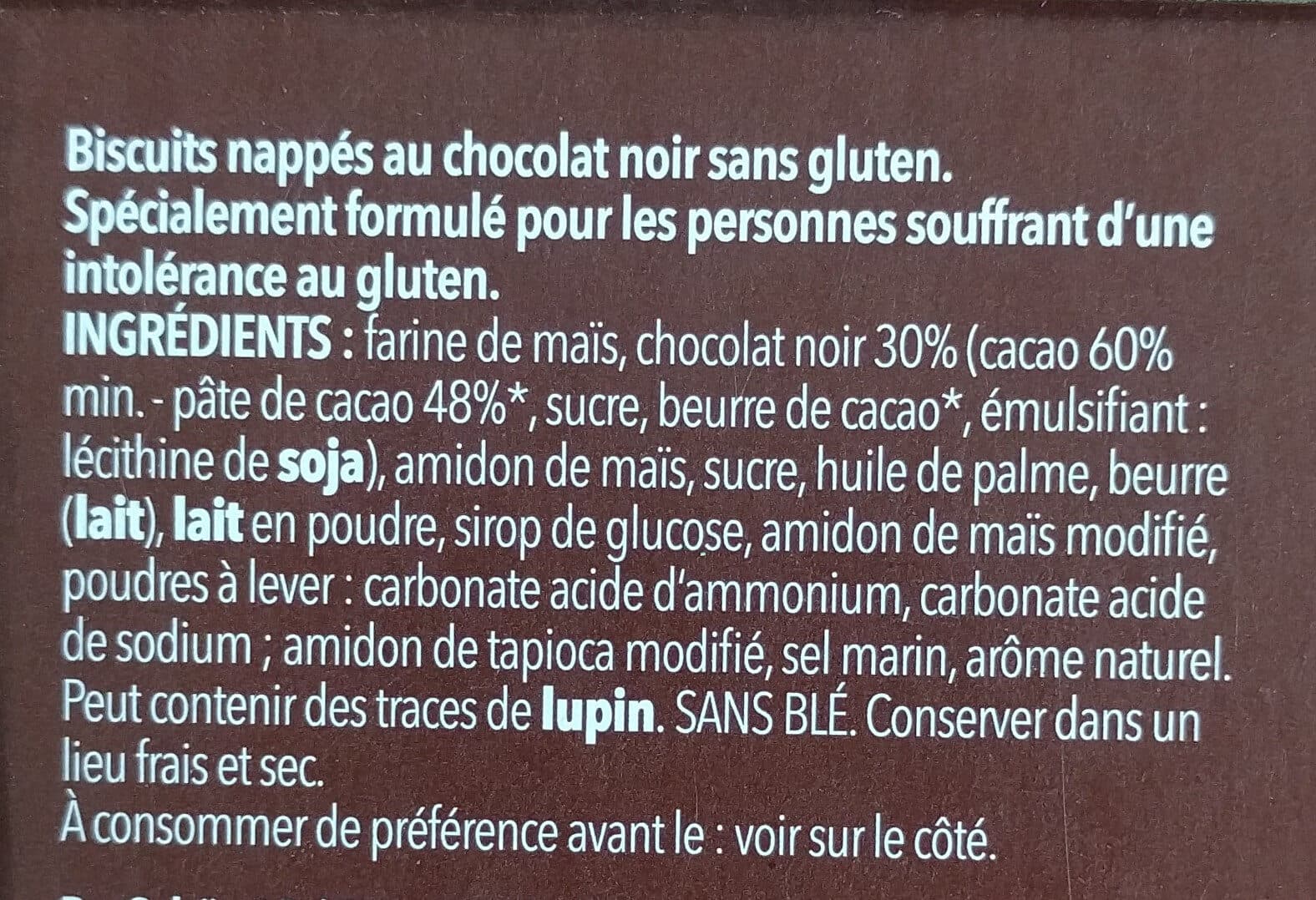 Schär TENDRES CHOCO - Biscuits sablés nappés chocolat packshot