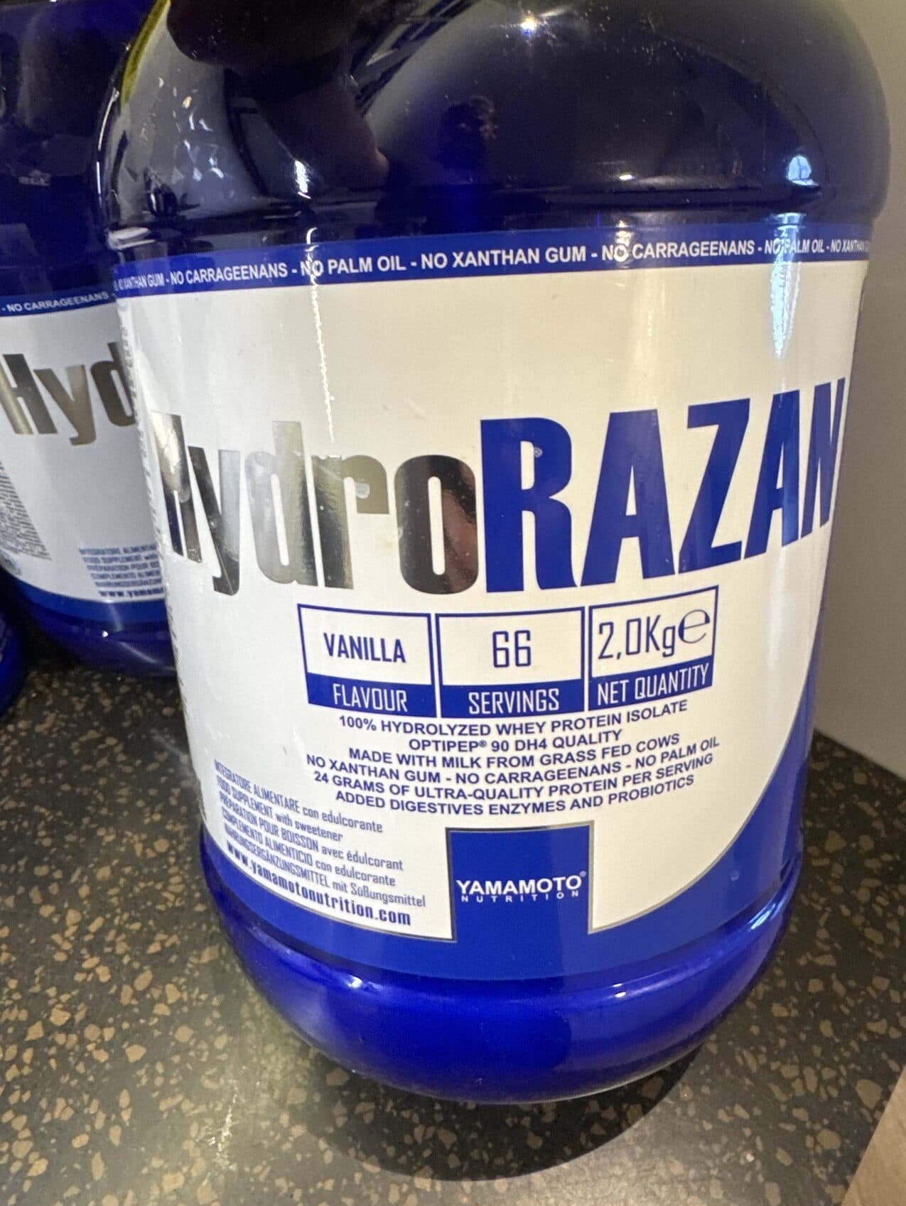 Yamamoto HydroRazan Vanilla Whey Protein Isolate packshot