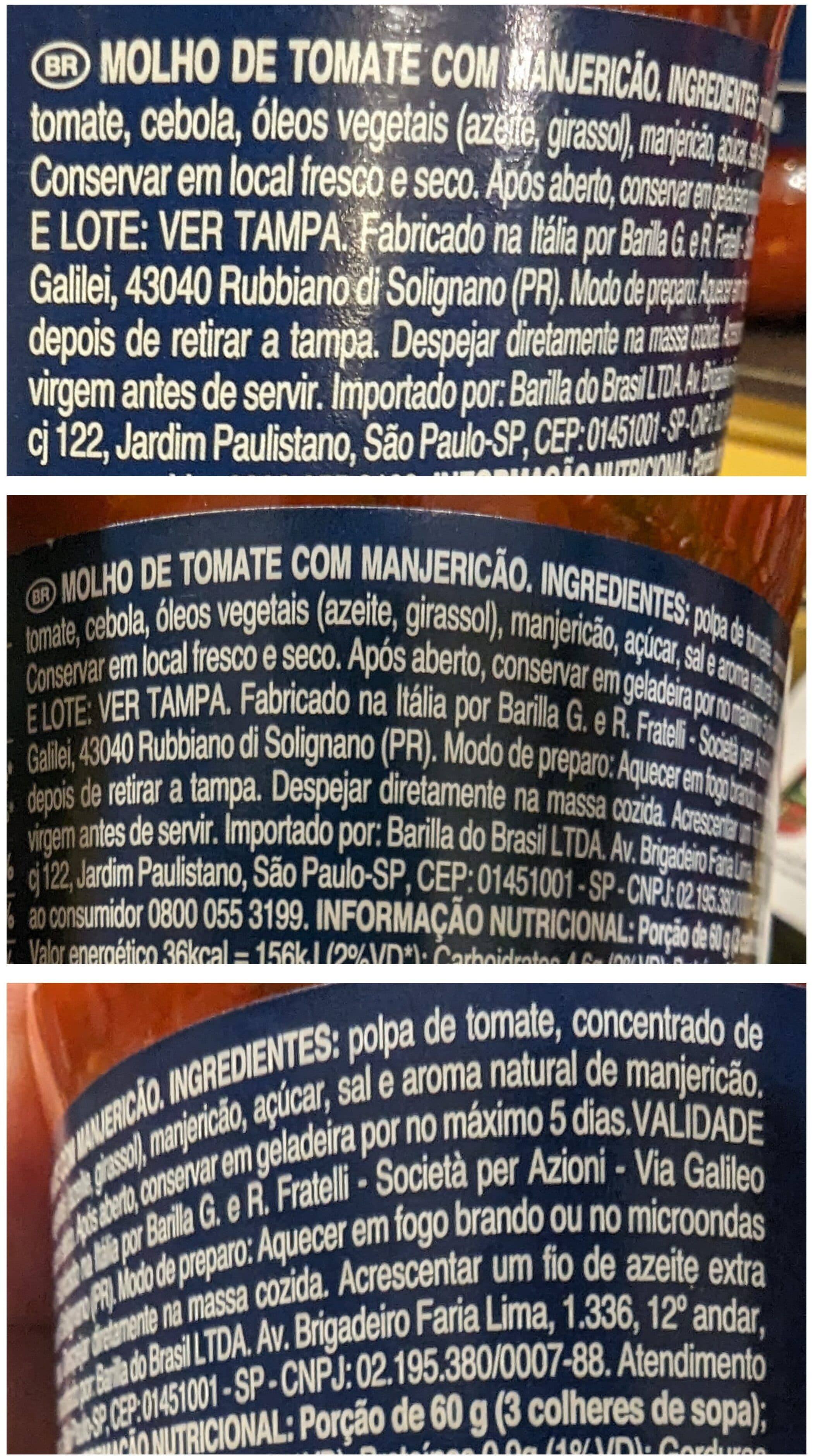 Barilla Tomate y Badilico packshot