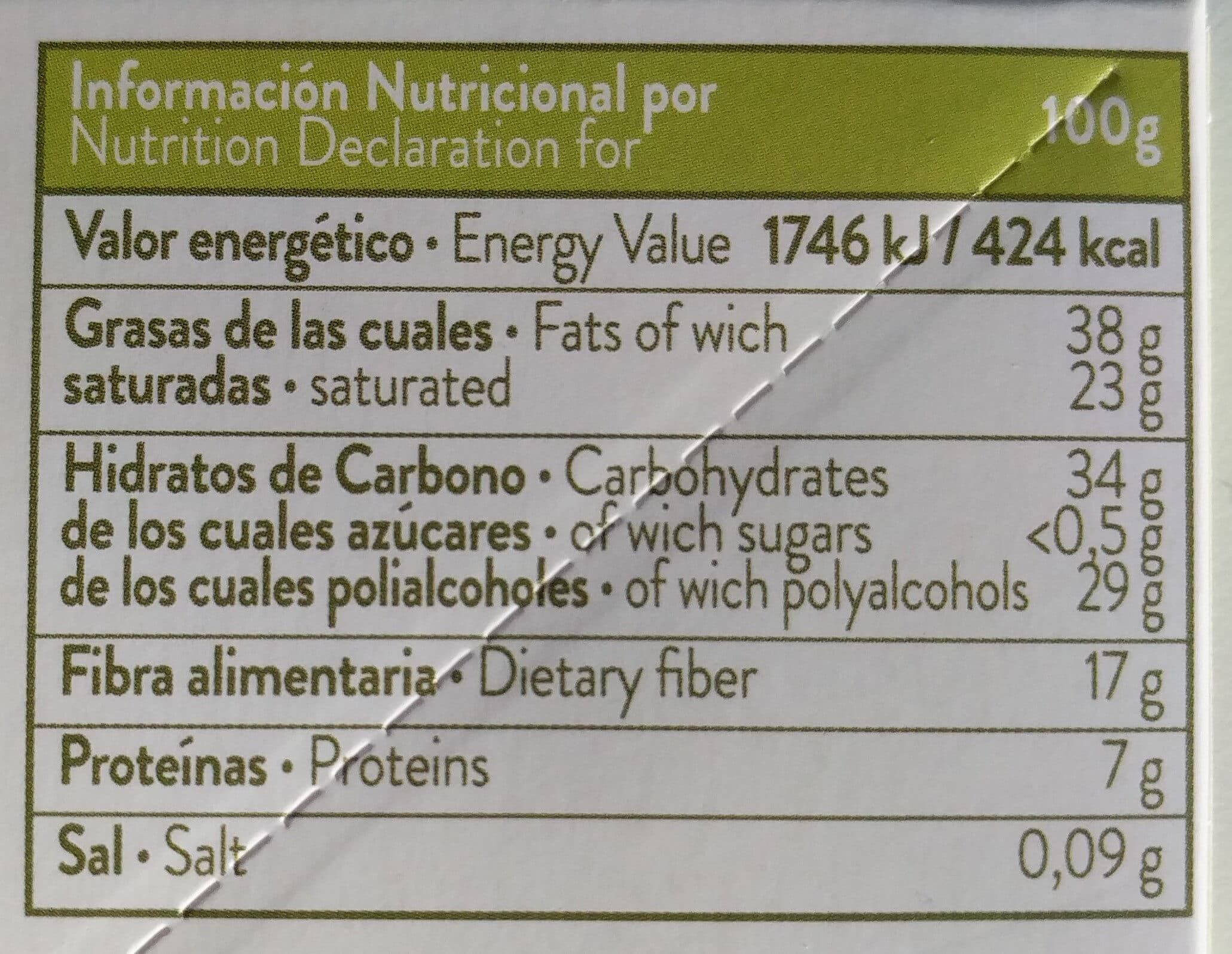 TORRAS Dark 60% cocoa packshot
