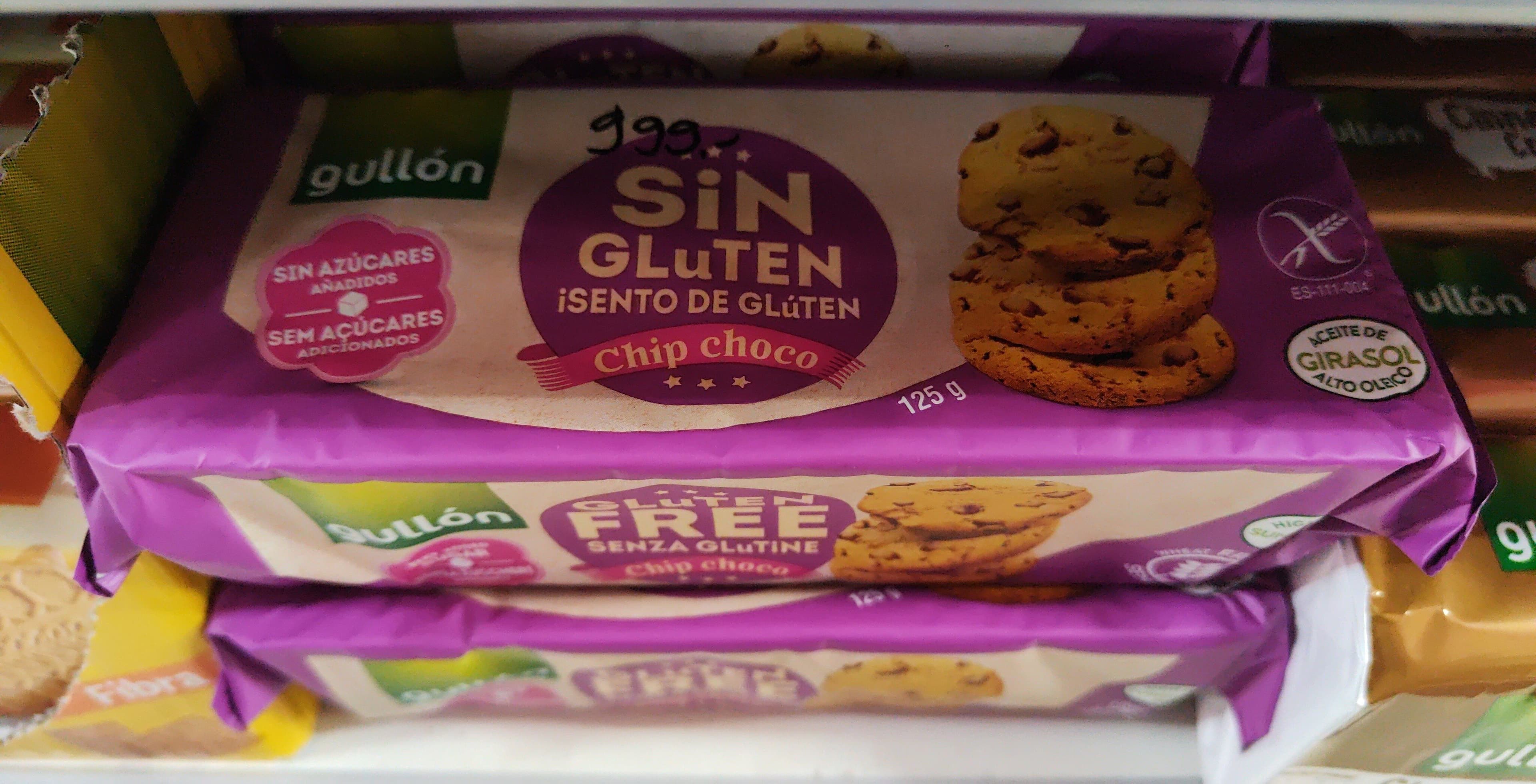 Galletas Gullon Galletas Chip Choco Sin Gluten Sin Azúcares Añadidos packshot