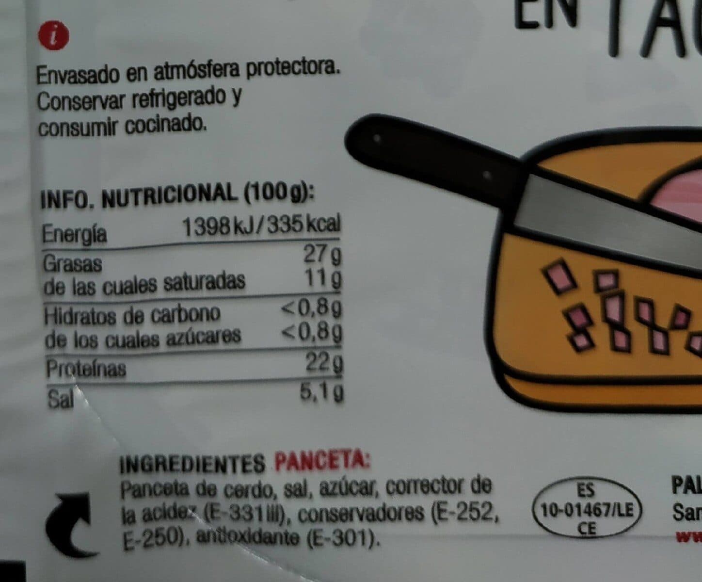Palcarsa Taquitos de panceta packshot