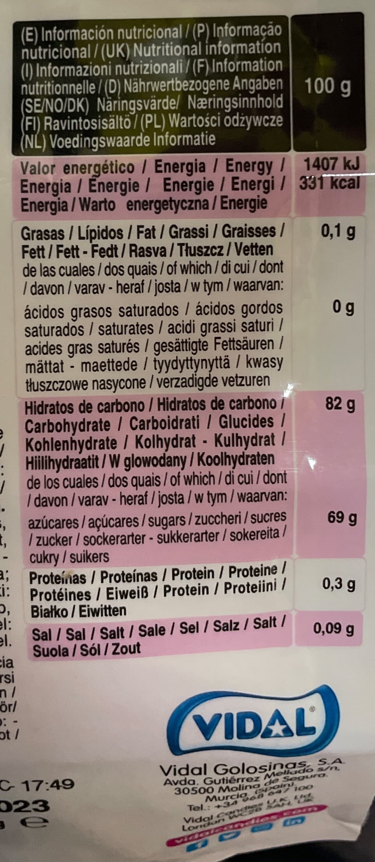 Vidal Naturall Veggie Mallow packshot