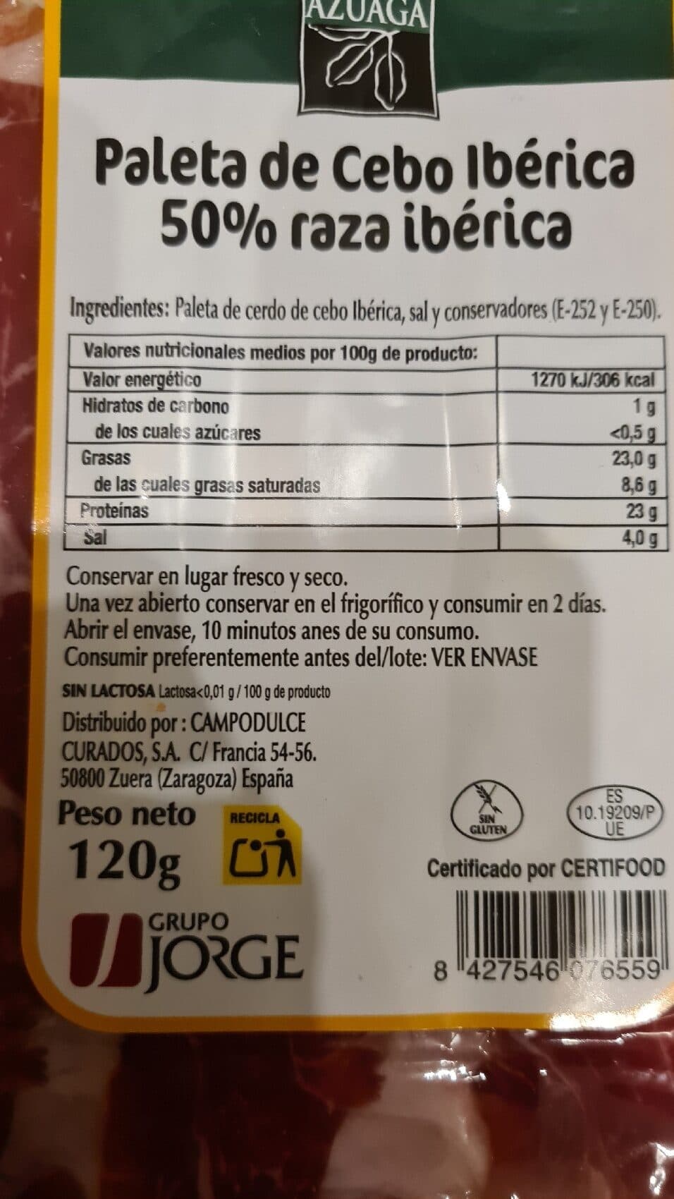 Azuaga Paleta de Cebo Iberica packshot