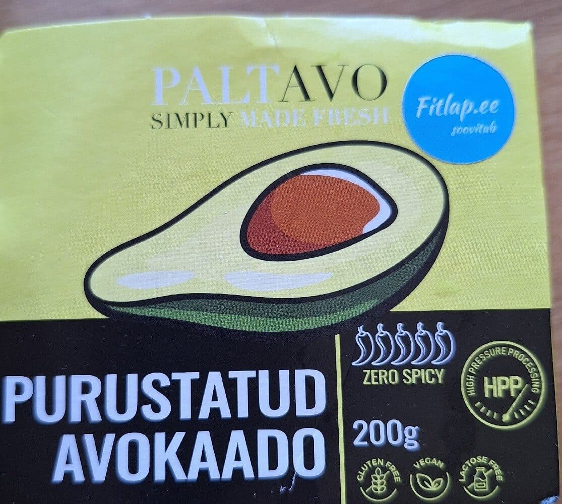 PaltAvo Purustatud avokaado packshot