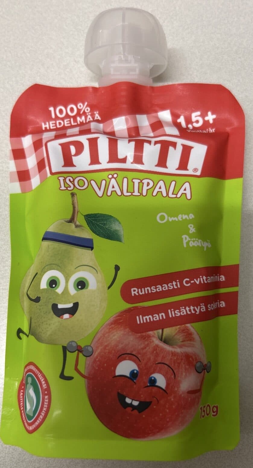 Piltti Iso Välipala Omena & Päärynä packshot