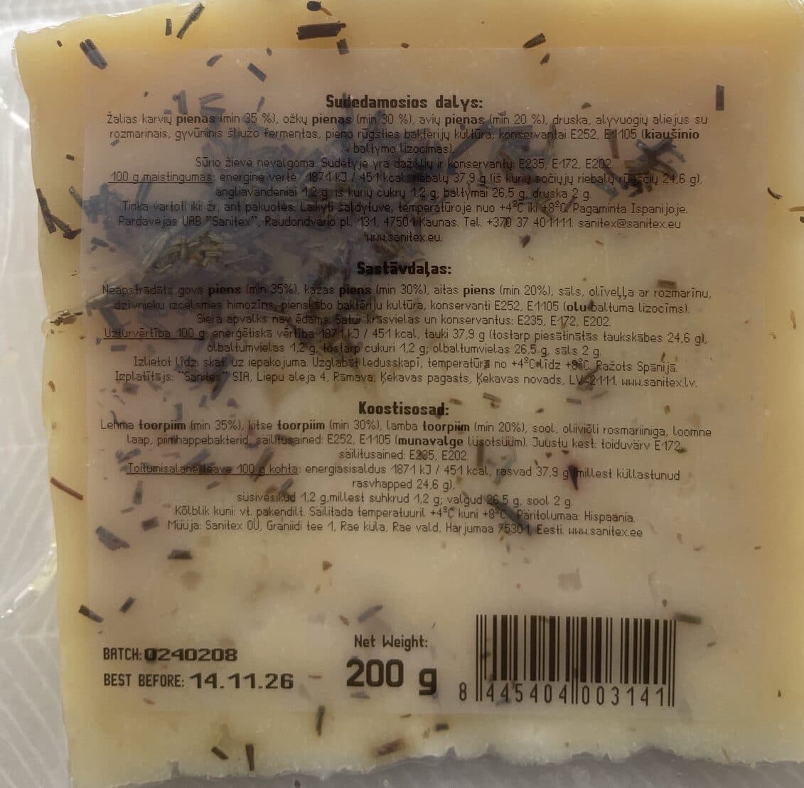 Torre Campos Iberico Cheese packshot